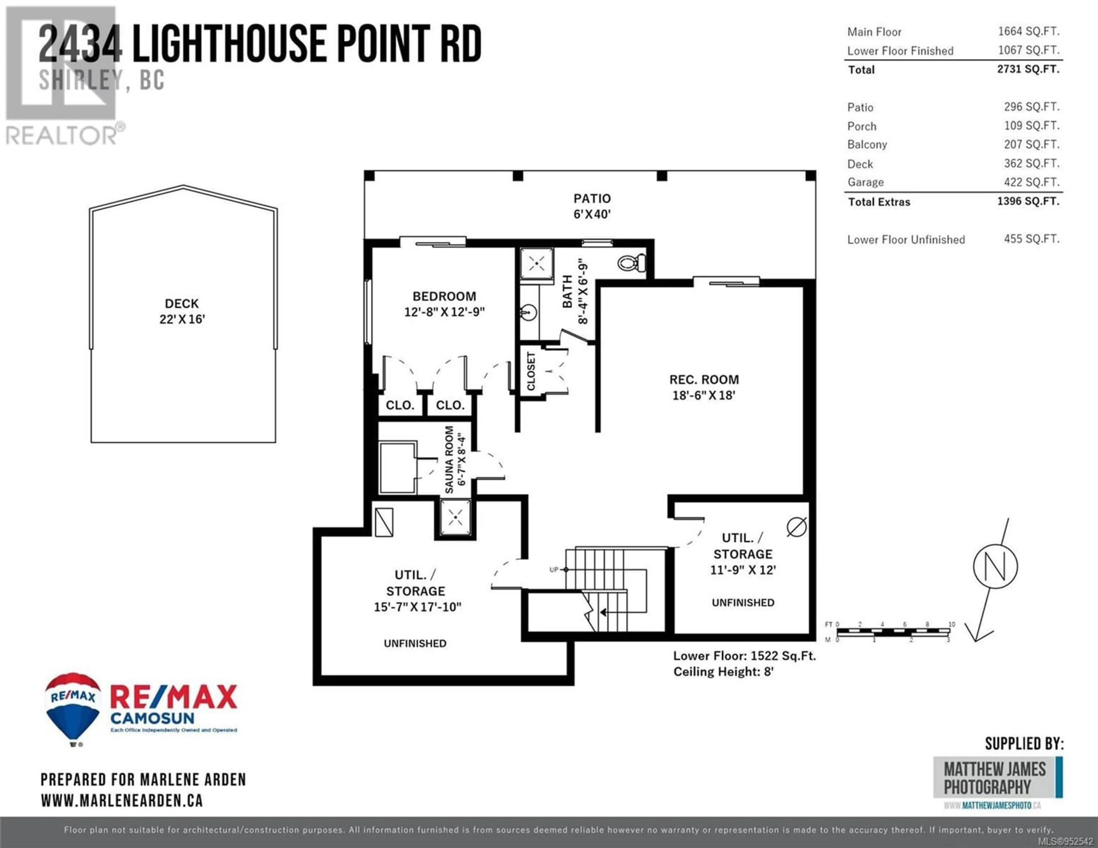 Floor plan for 2434 Lighthouse Point Rd, Sooke British Columbia V9Z1G7