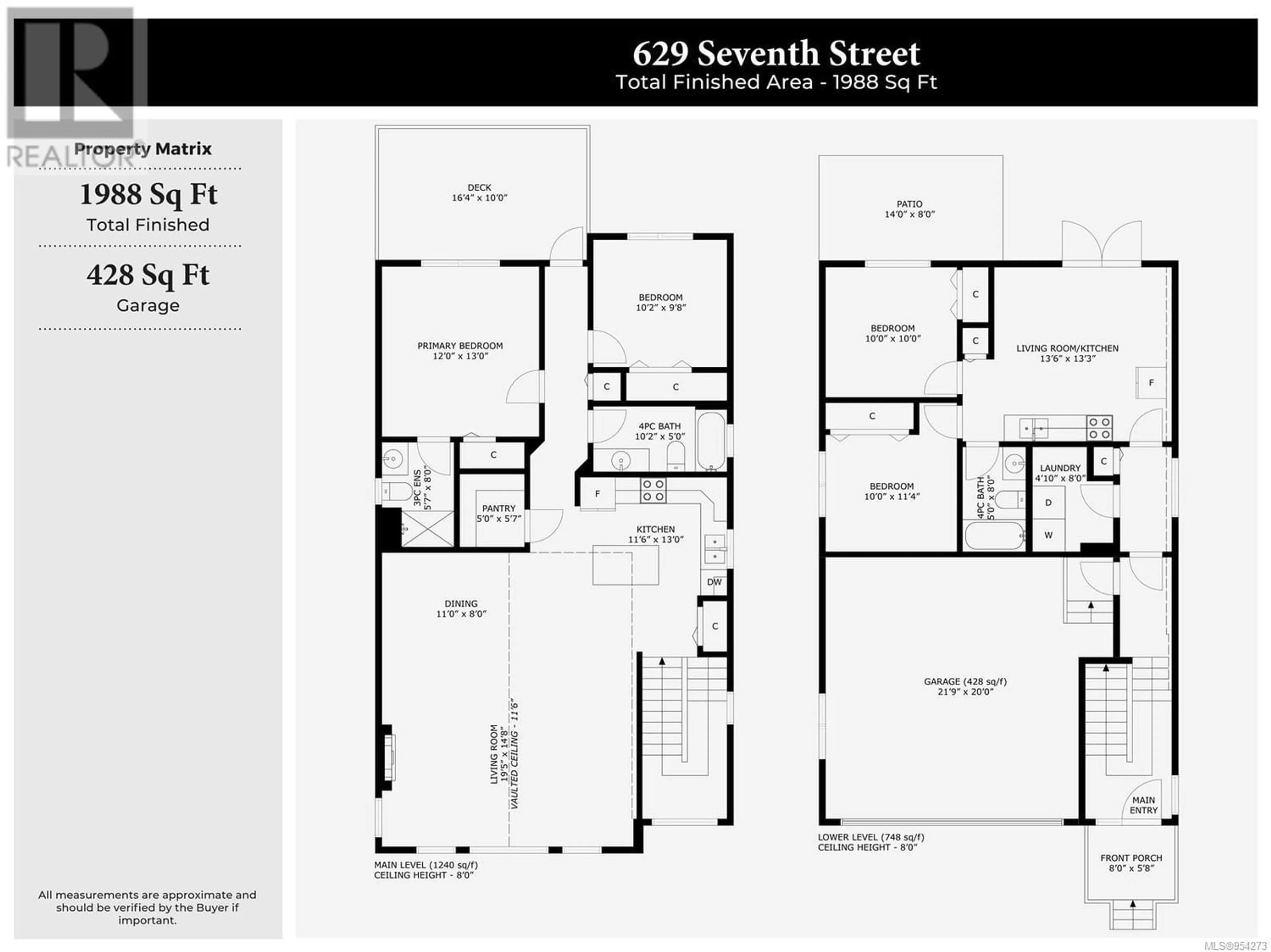 Floor plan for 629 7th St, Nanaimo British Columbia V9R0A3
