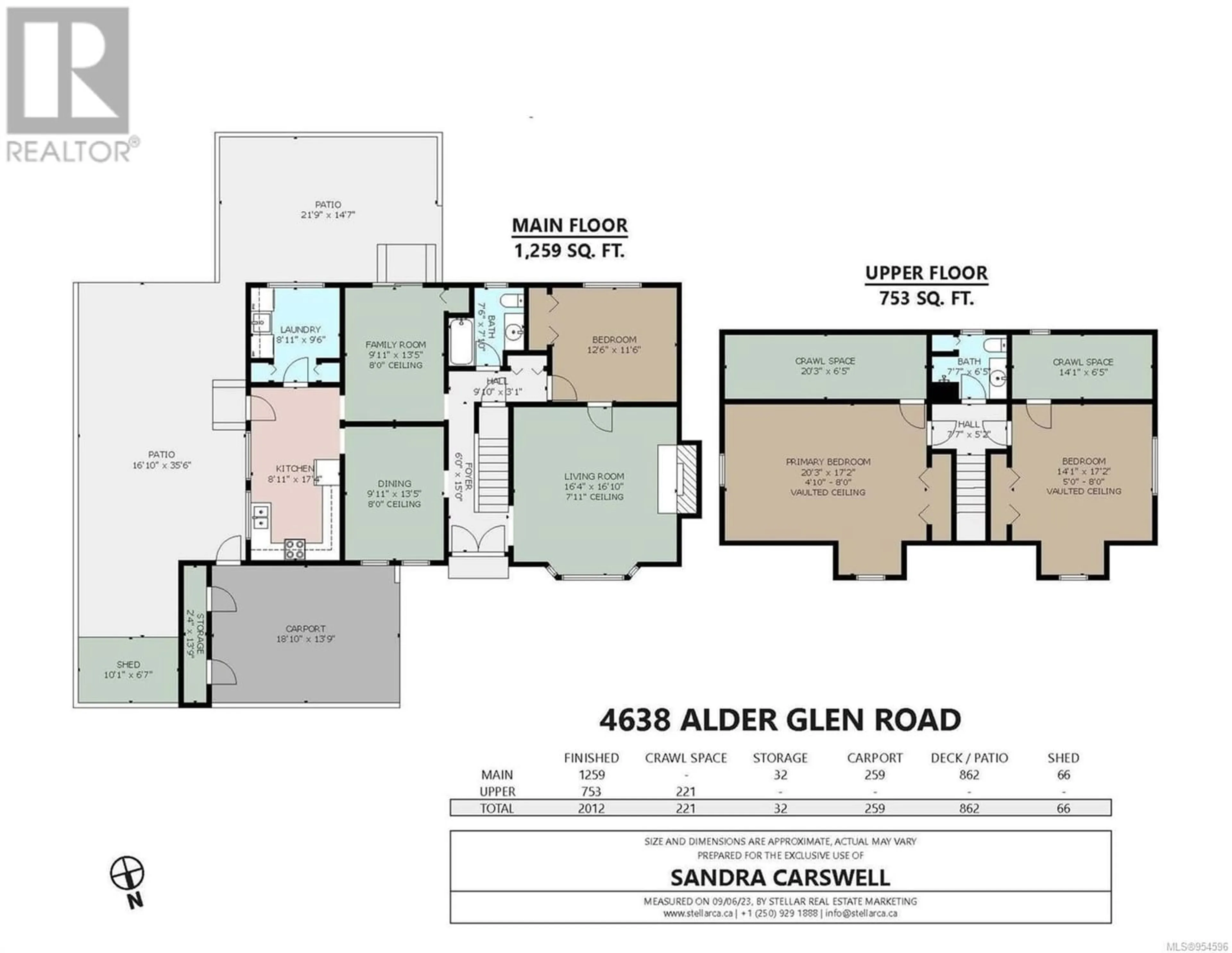 Floor plan for 4638 Alder Glen Rd, Cowichan Bay British Columbia V0R1N1