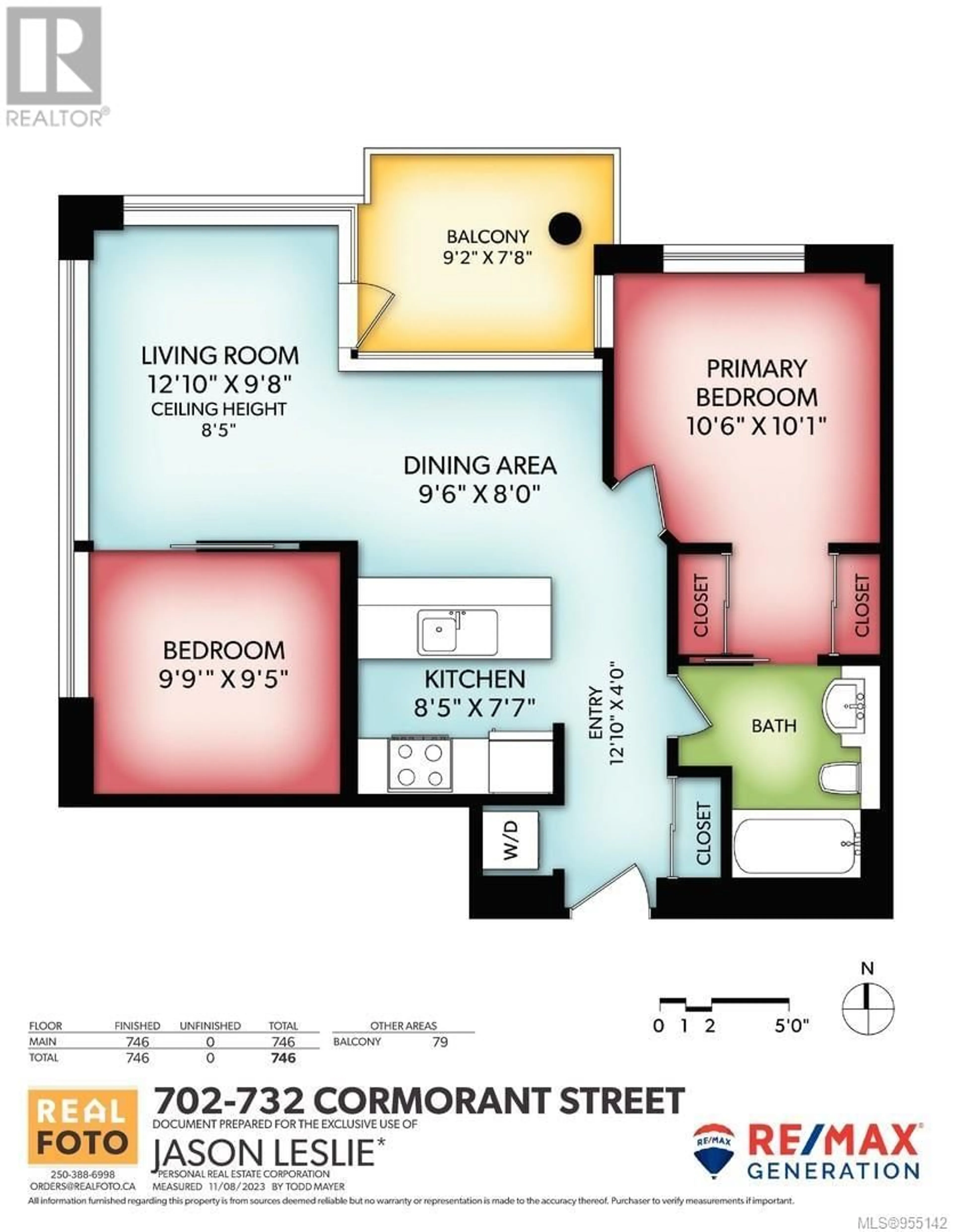 Floor plan for 702 732 Cormorant St, Victoria British Columbia V8W4A5