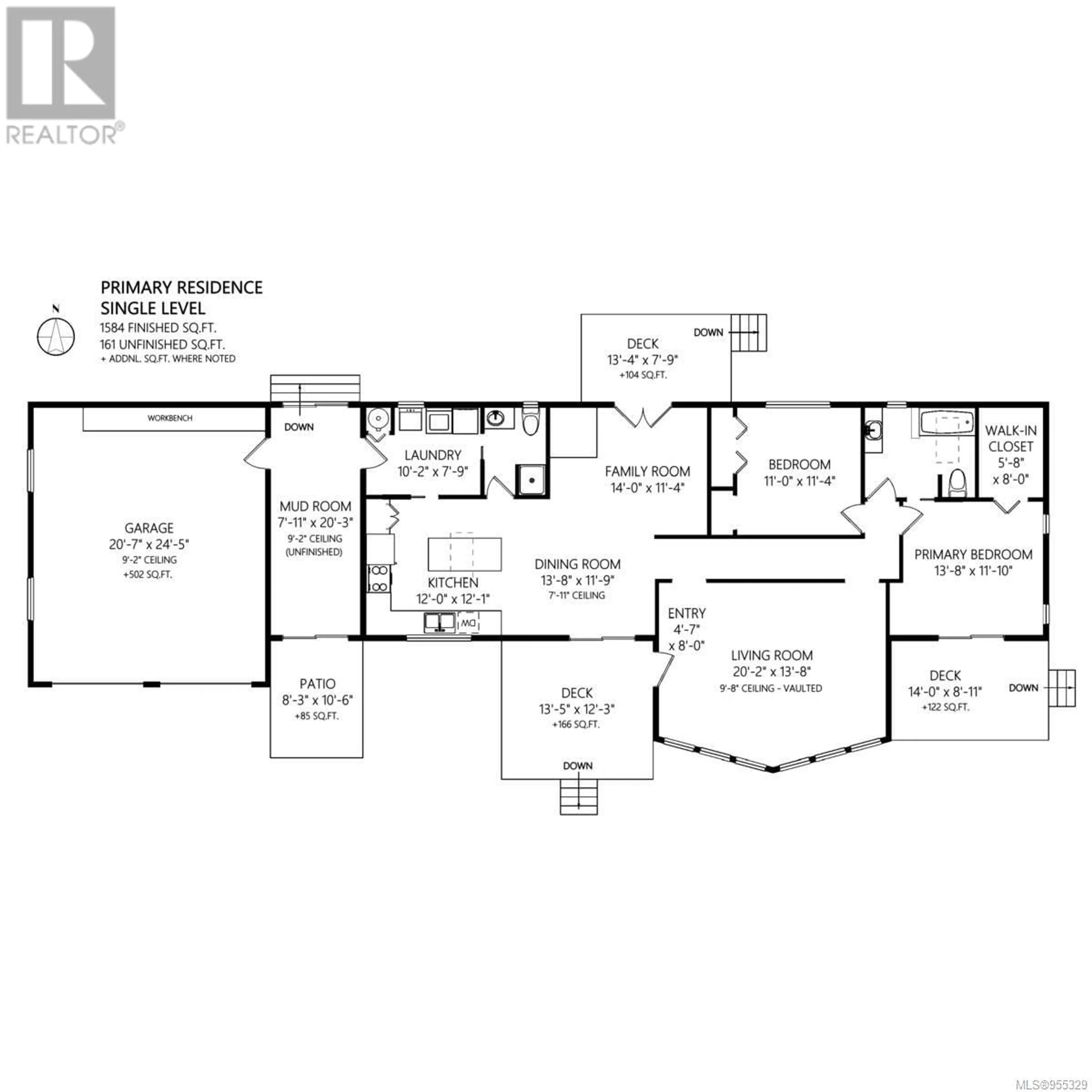 Floor plan for 2730 Cedar Heights Cres, Nanaimo British Columbia V9X1N9