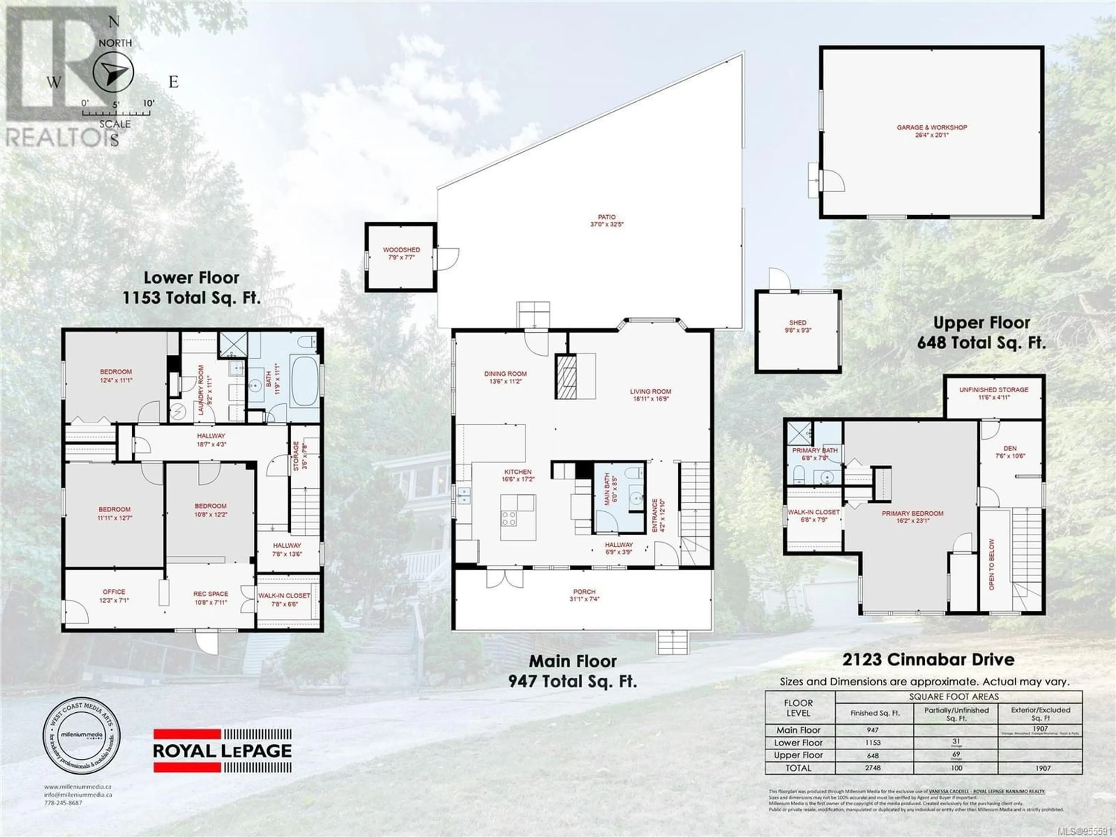 Floor plan for 2123 Cinnabar Dr, Nanaimo British Columbia V9X1B2