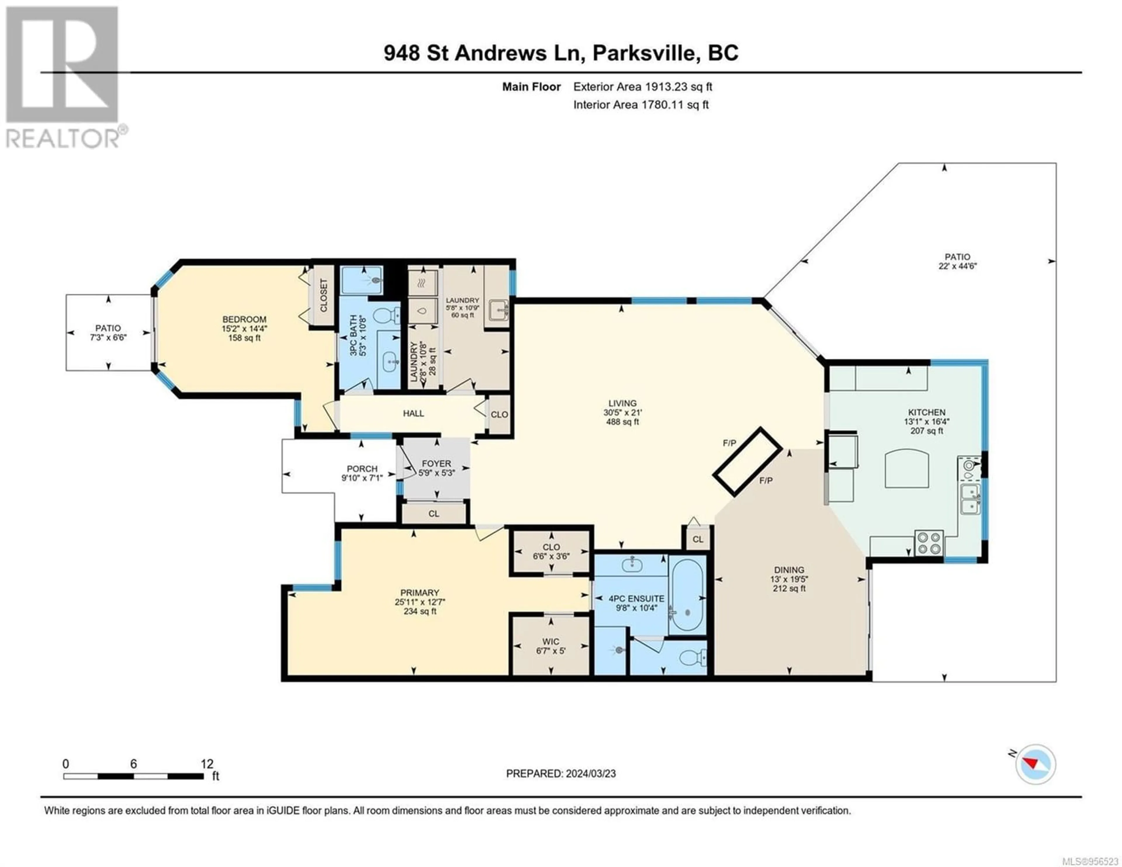 Floor plan for 948 St. Andrews Lane, French Creek British Columbia V9P2M5