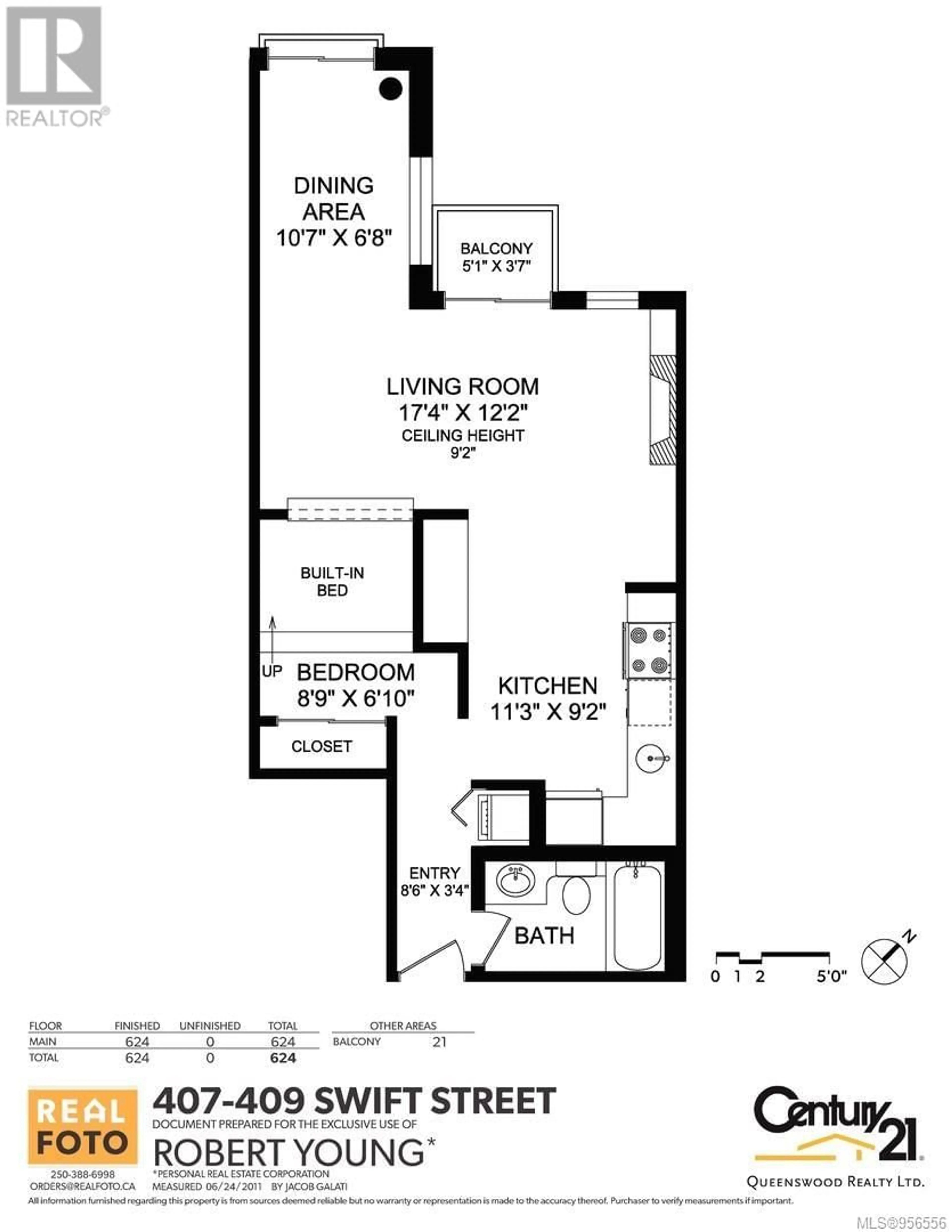 Floor plan for 407 409 Swift St, Victoria British Columbia V8W1S2