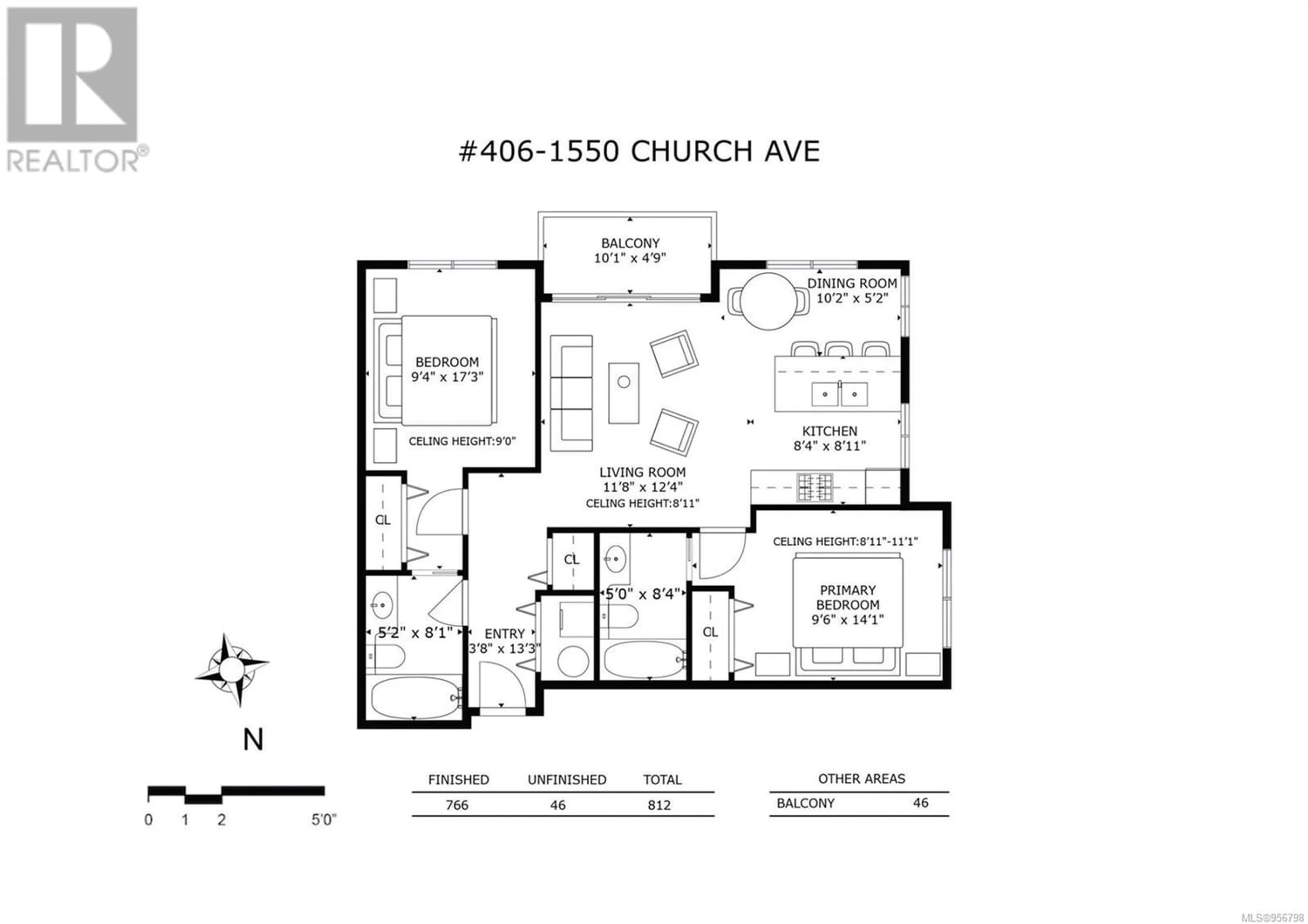 Floor plan for 406 1550 Church Ave, Saanich British Columbia V8P2H1