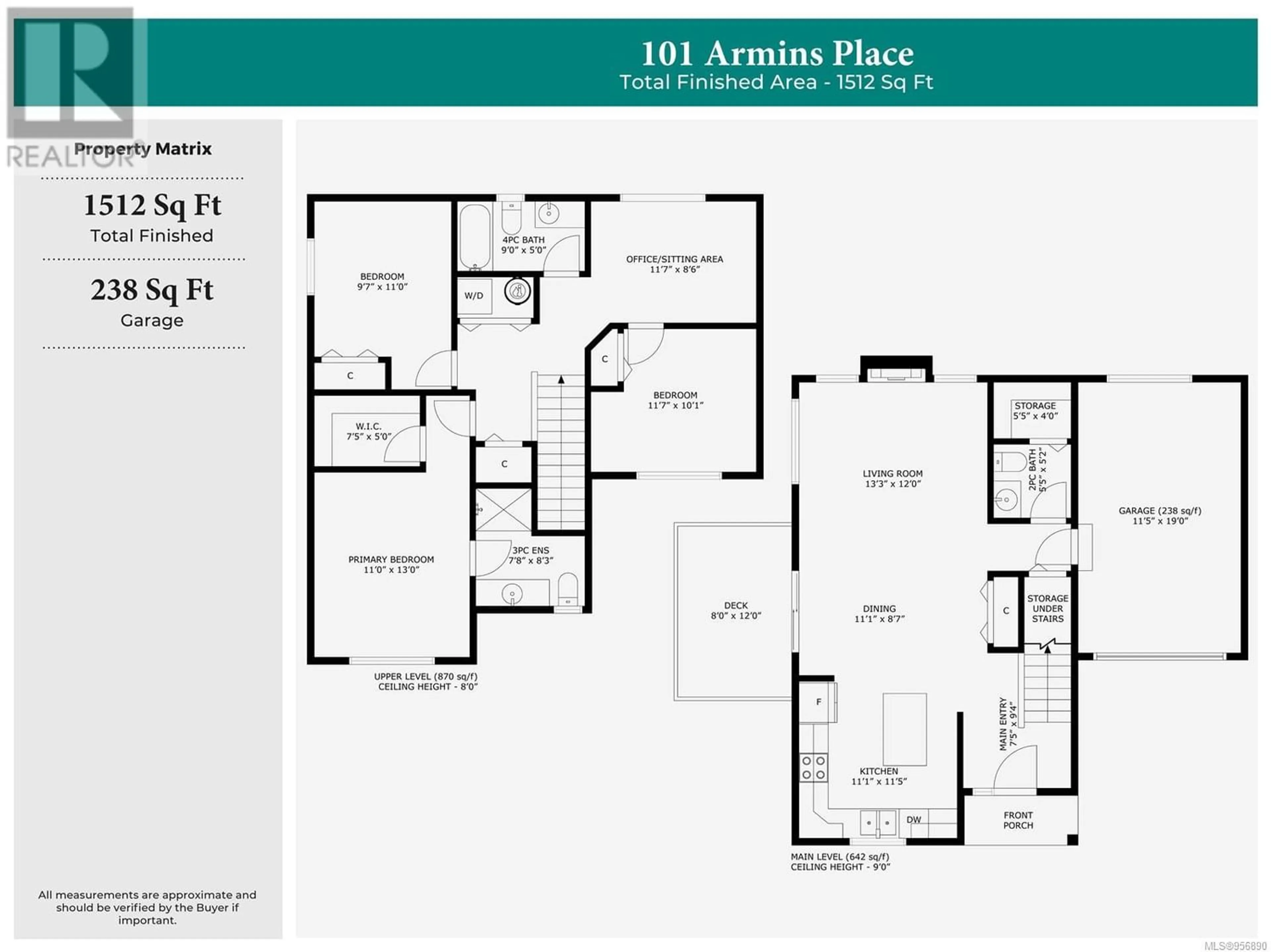 Floor plan for 101 Armins Pl, Nanaimo British Columbia V9T0J5