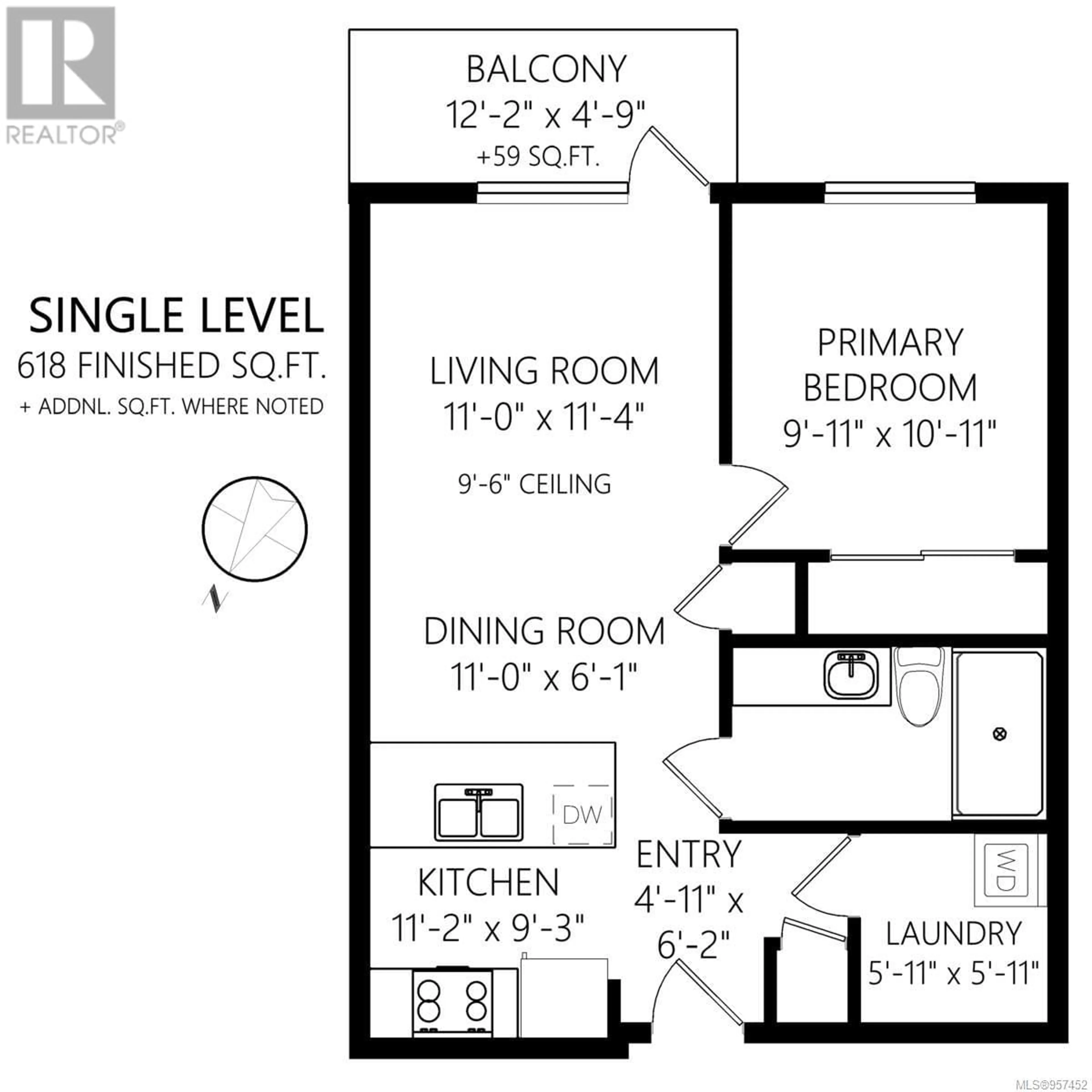 Floor plan for 1003 777 Belleville St, Victoria British Columbia V8W0G1