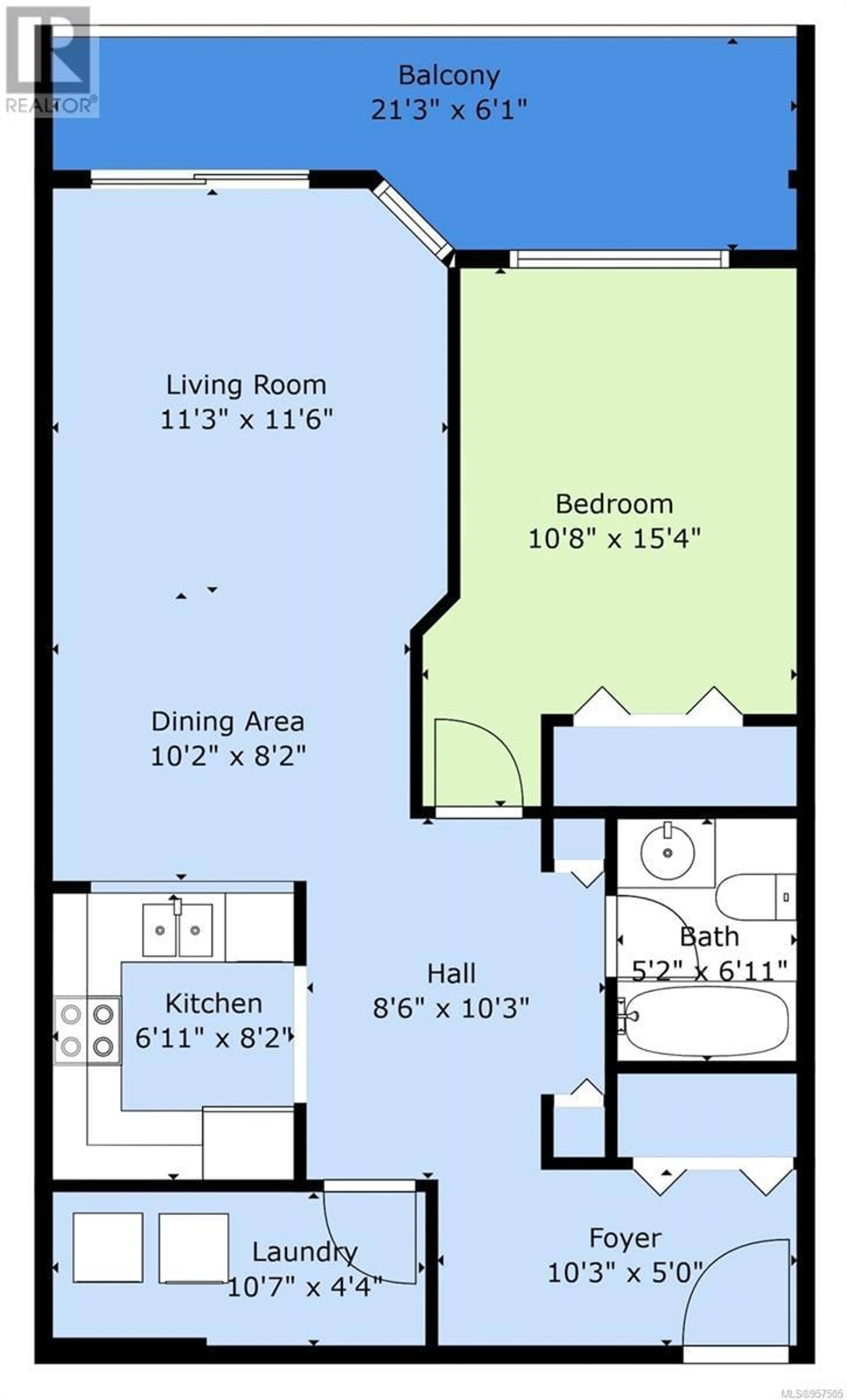 Floor plan for 316 30 Cavan St, Nanaimo British Columbia V9R6K3