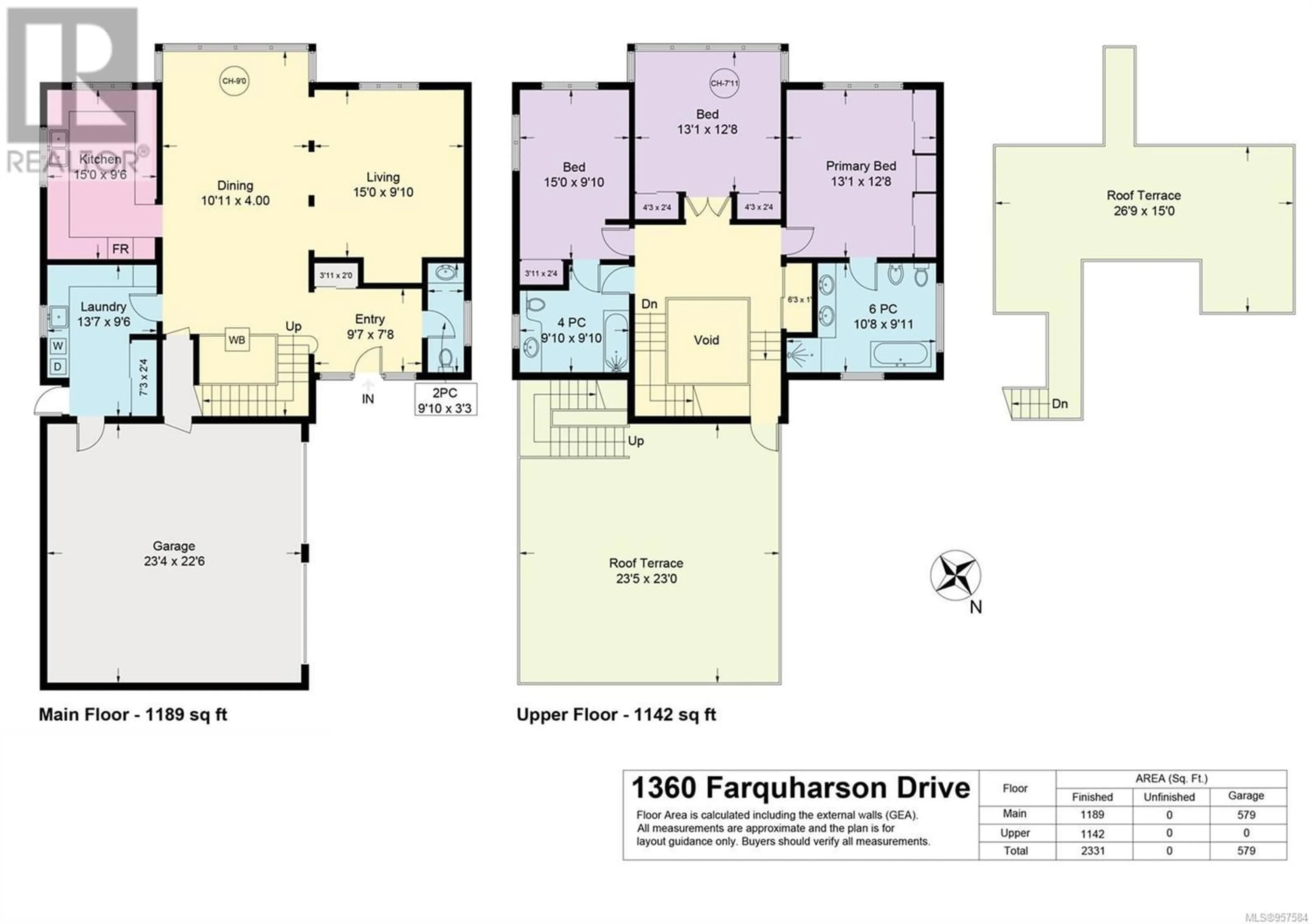 Floor plan for 1360 Farquharson Dr, Courtenay British Columbia V9N9A4