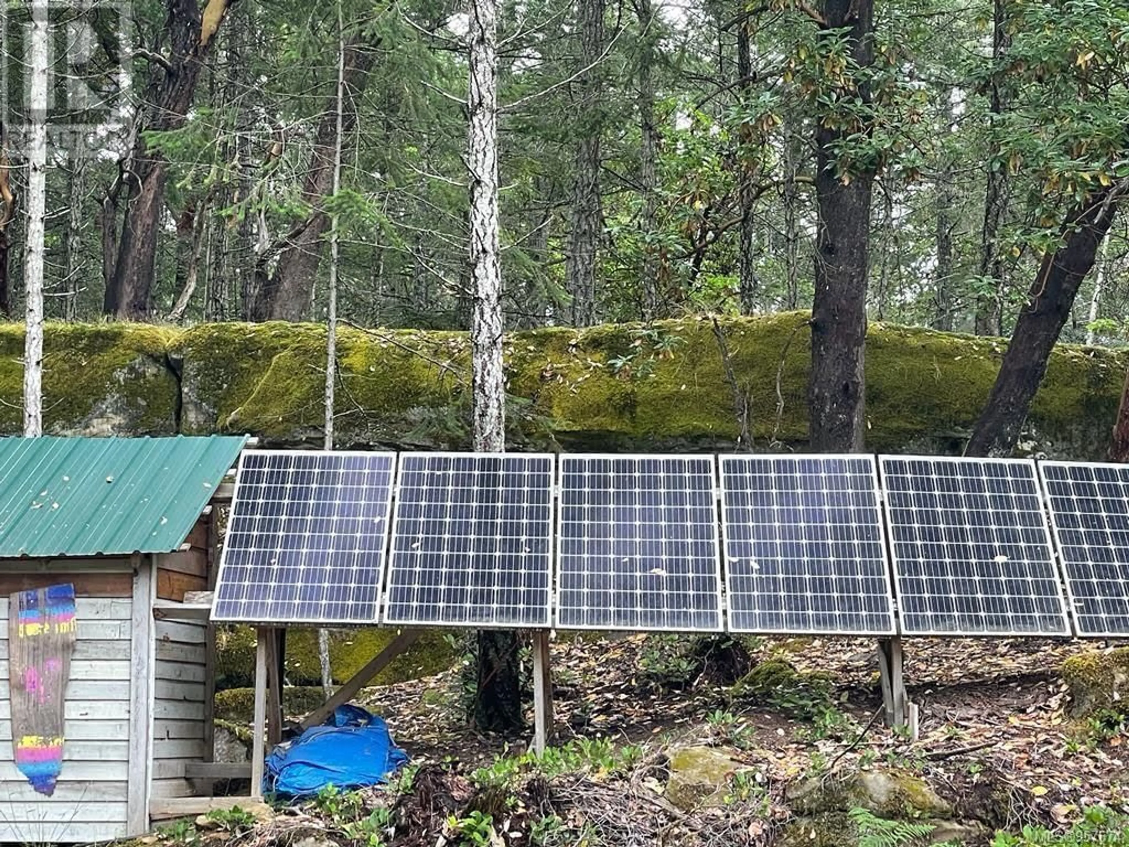 A pic from outside/outdoor area/front of a property/back of a property/a pic from drone, forest/trees view for 671 Cardale Rd, Decourcy Island British Columbia V0V0V0