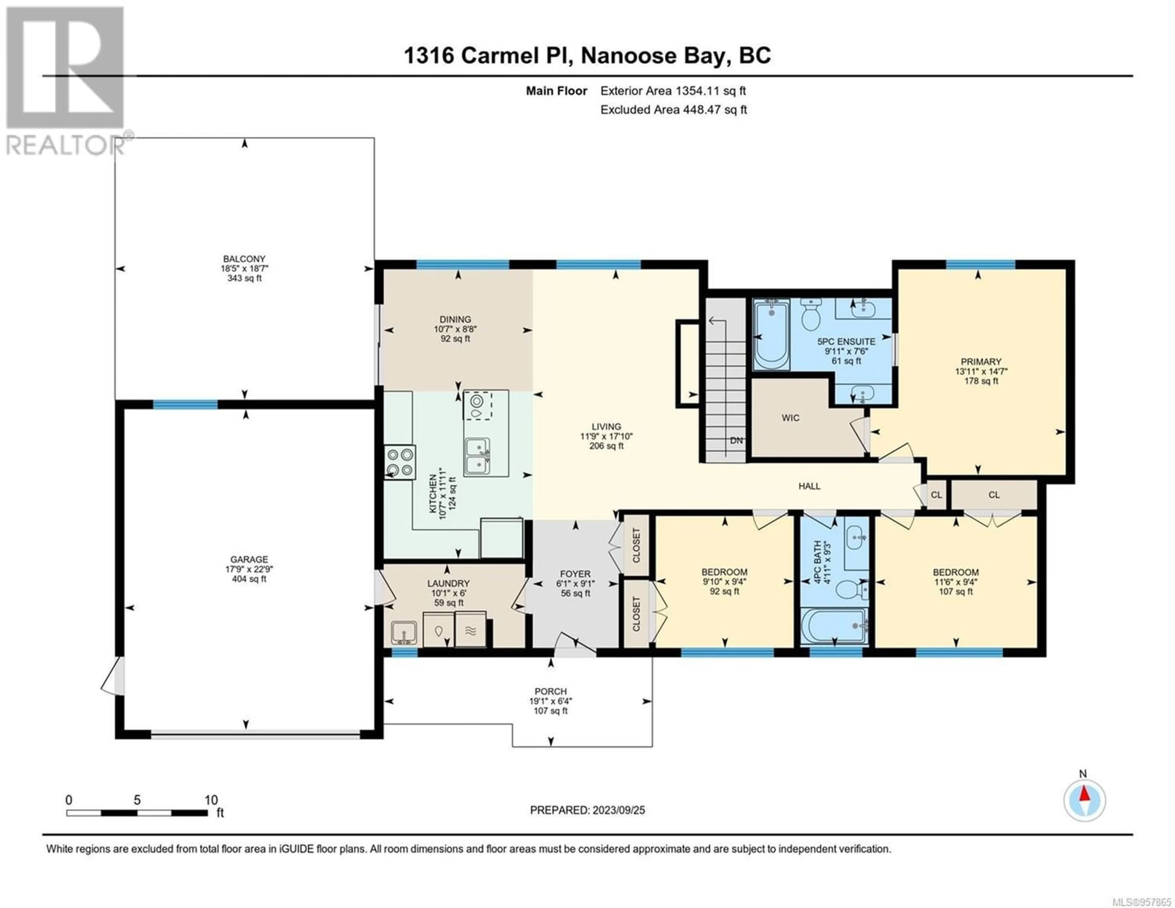 Floor plan for 1316 Carmel Pl, Nanoose Bay British Columbia V9P9B8