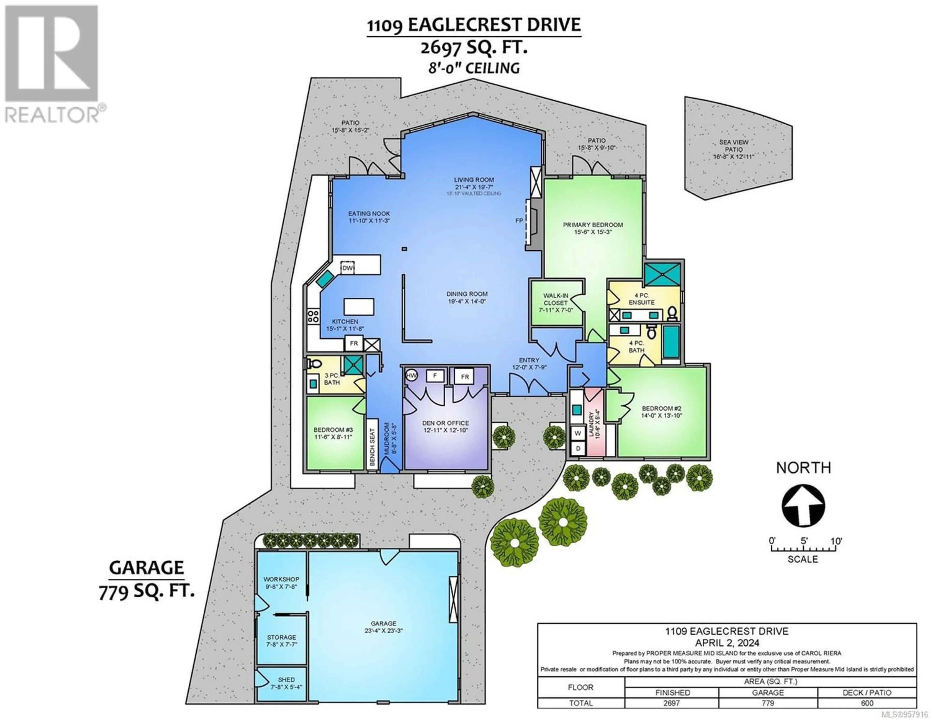 Floor plan for 1109 Eaglecrest Dr, Qualicum Beach British Columbia V9K1E7