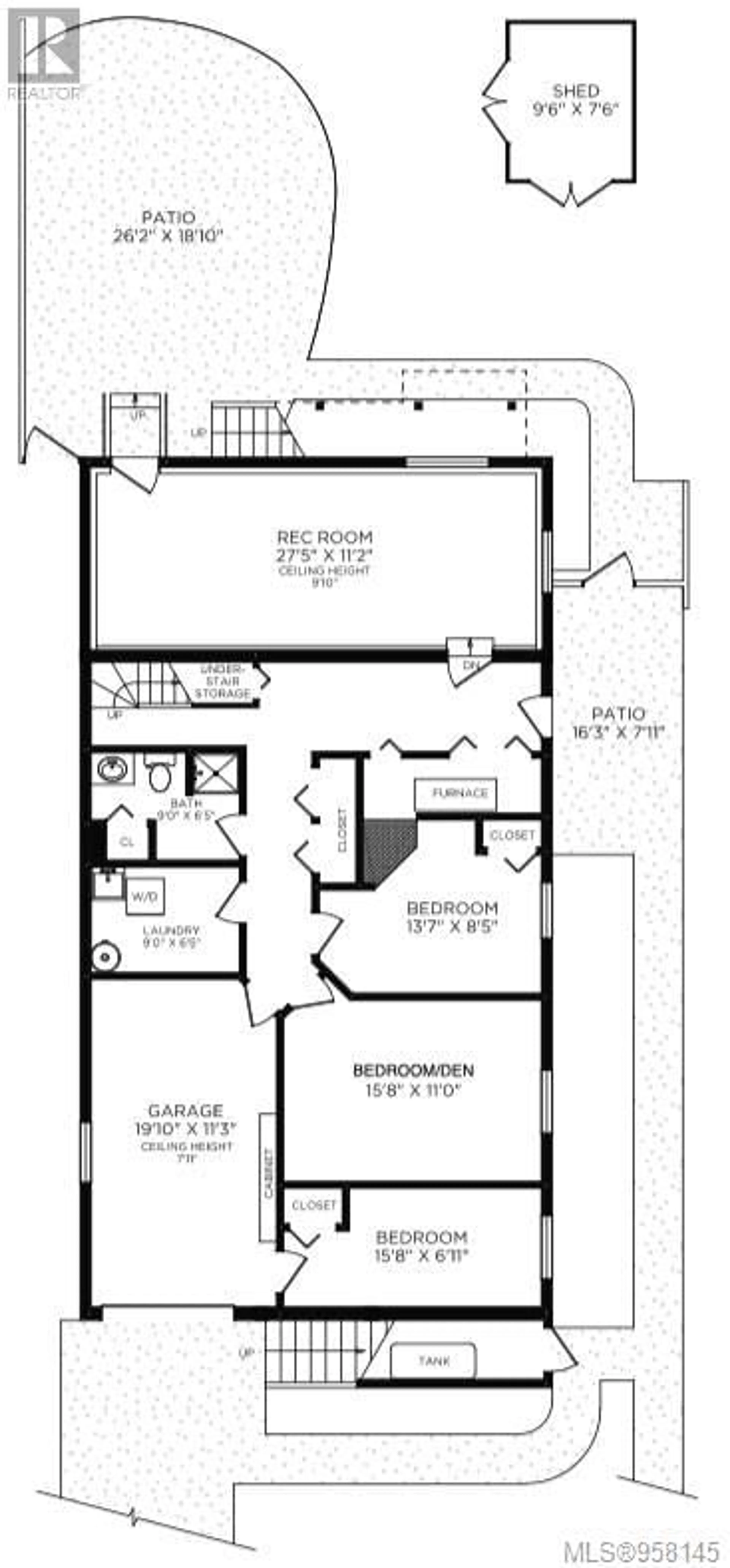 Floor plan for 1752 Adanac St, Victoria British Columbia V8R2C5