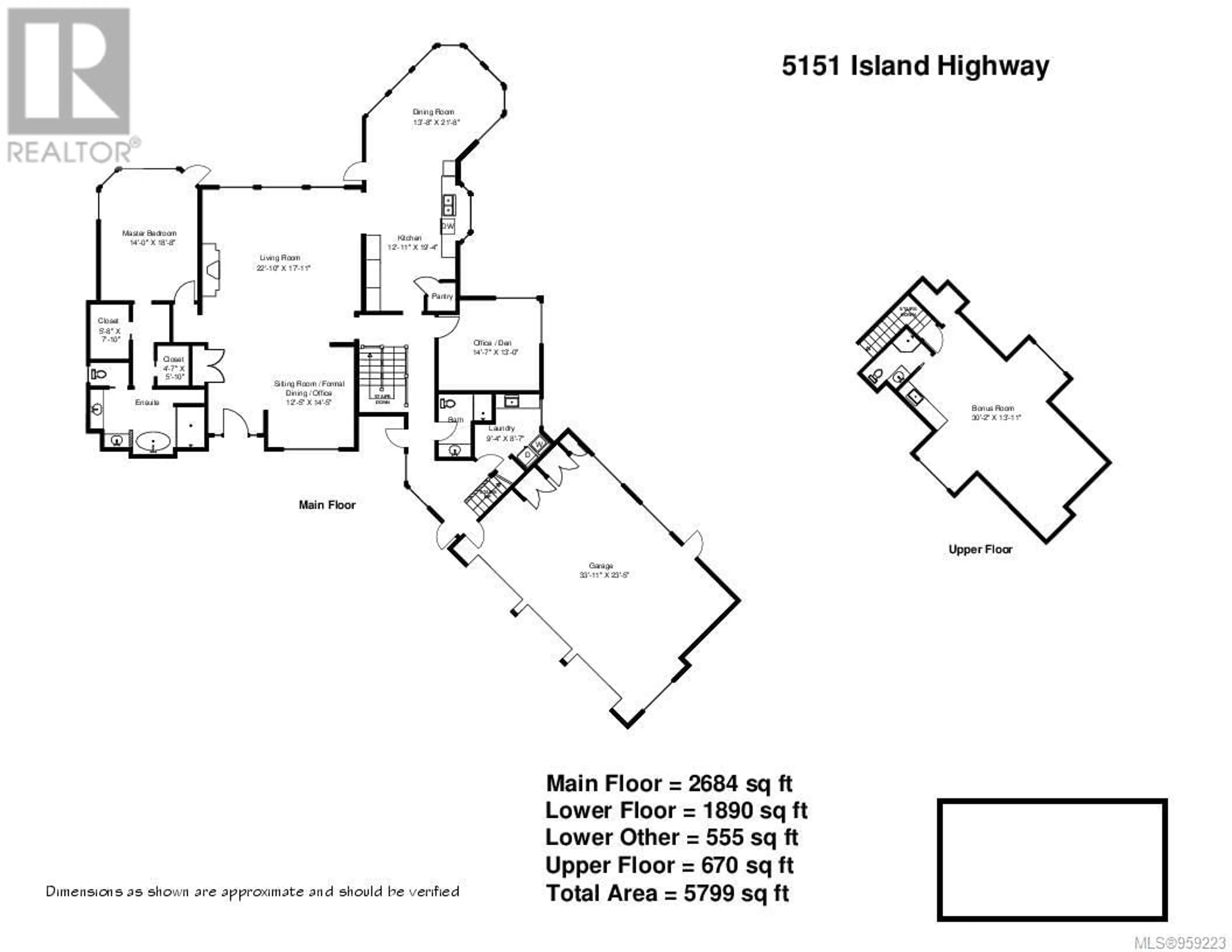 Floor plan for 5151 Island Hwy W, Qualicum Beach British Columbia V9K1Z1