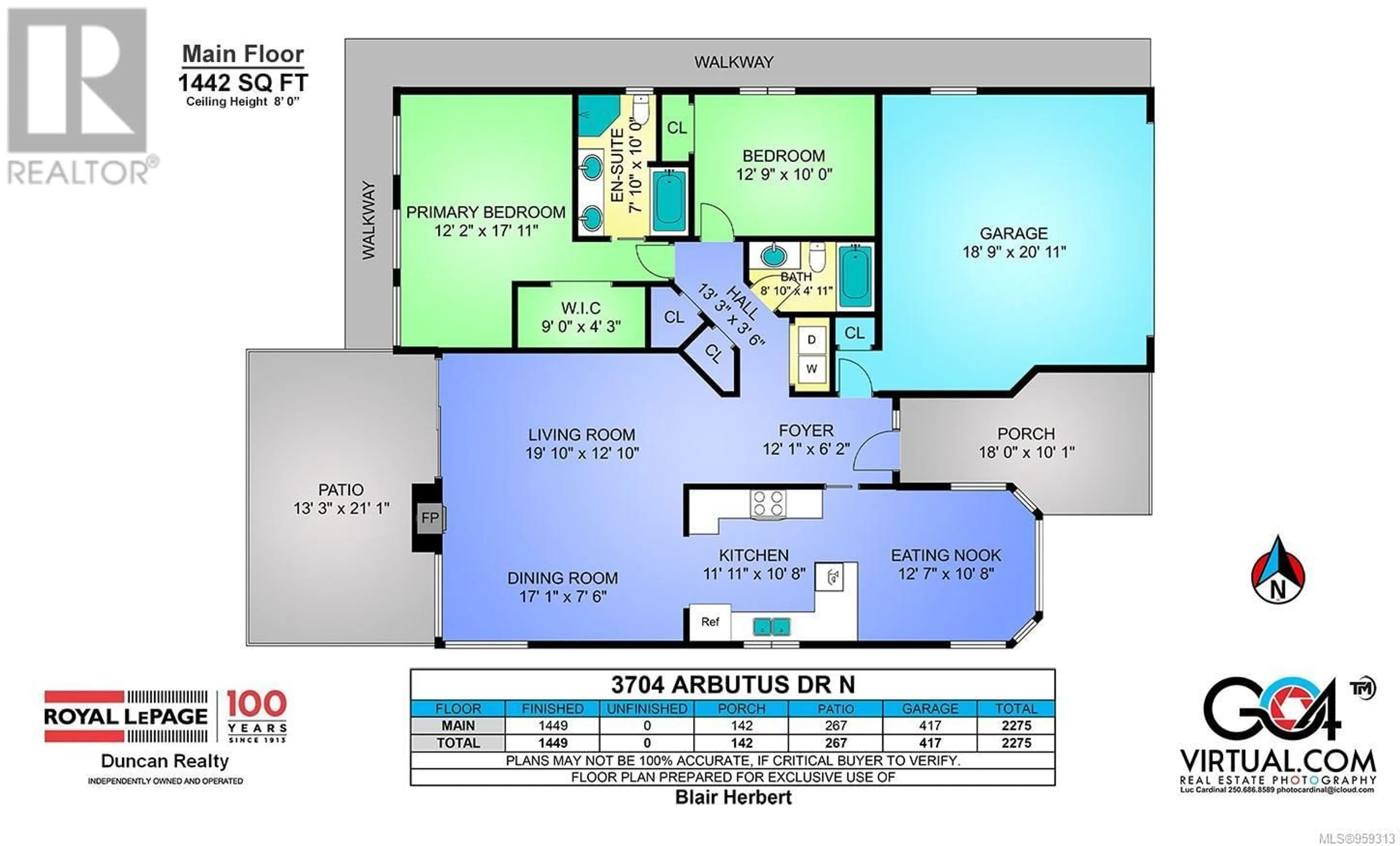 Floor plan for 3704 Arbutus Dr N, Cobble Hill British Columbia V0R1L1