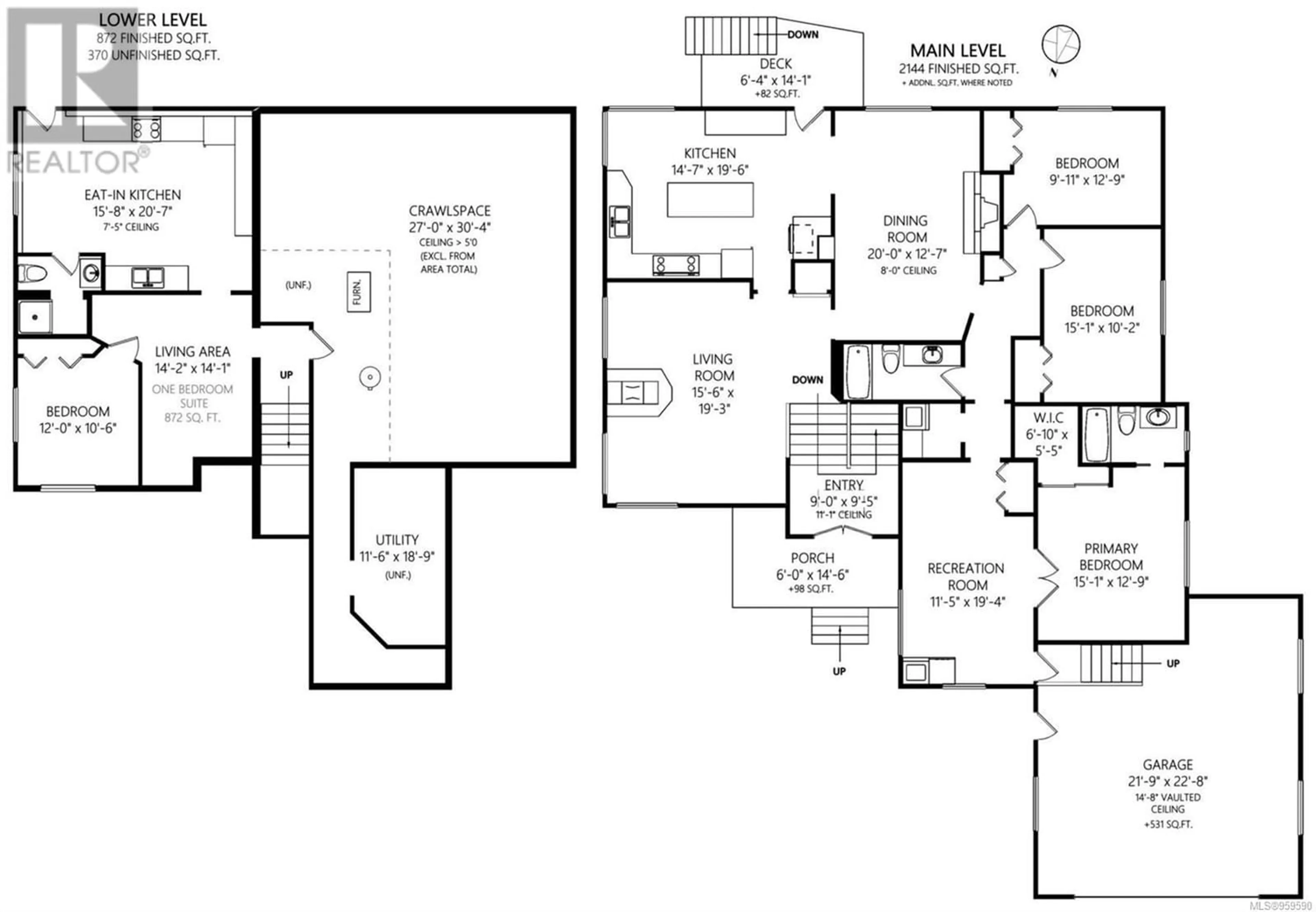 Floor plan for 1101 Darcy Lane, Saanich British Columbia V8Y1G1