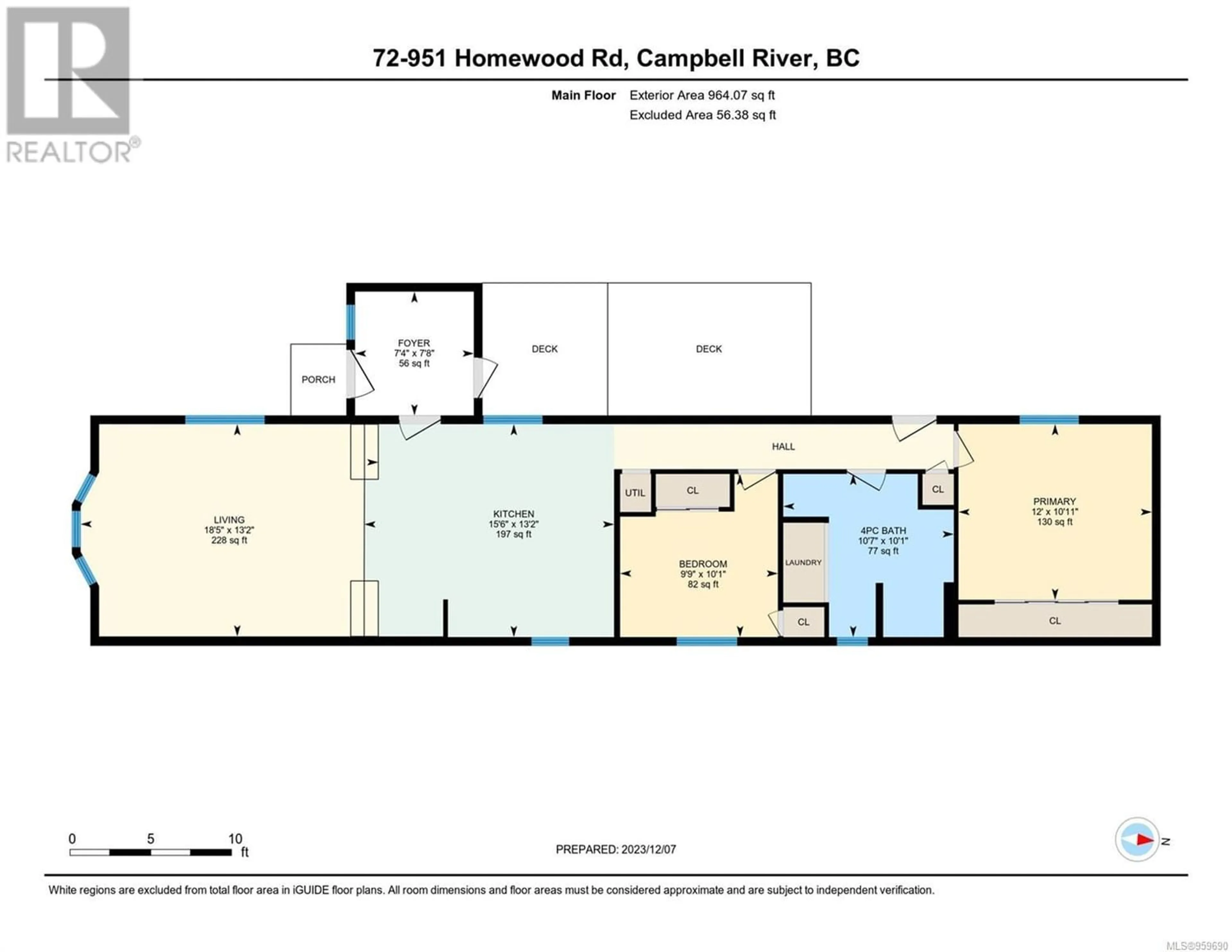 Floor plan for 72 951 Homewood Rd, Campbell River British Columbia V9W3N7