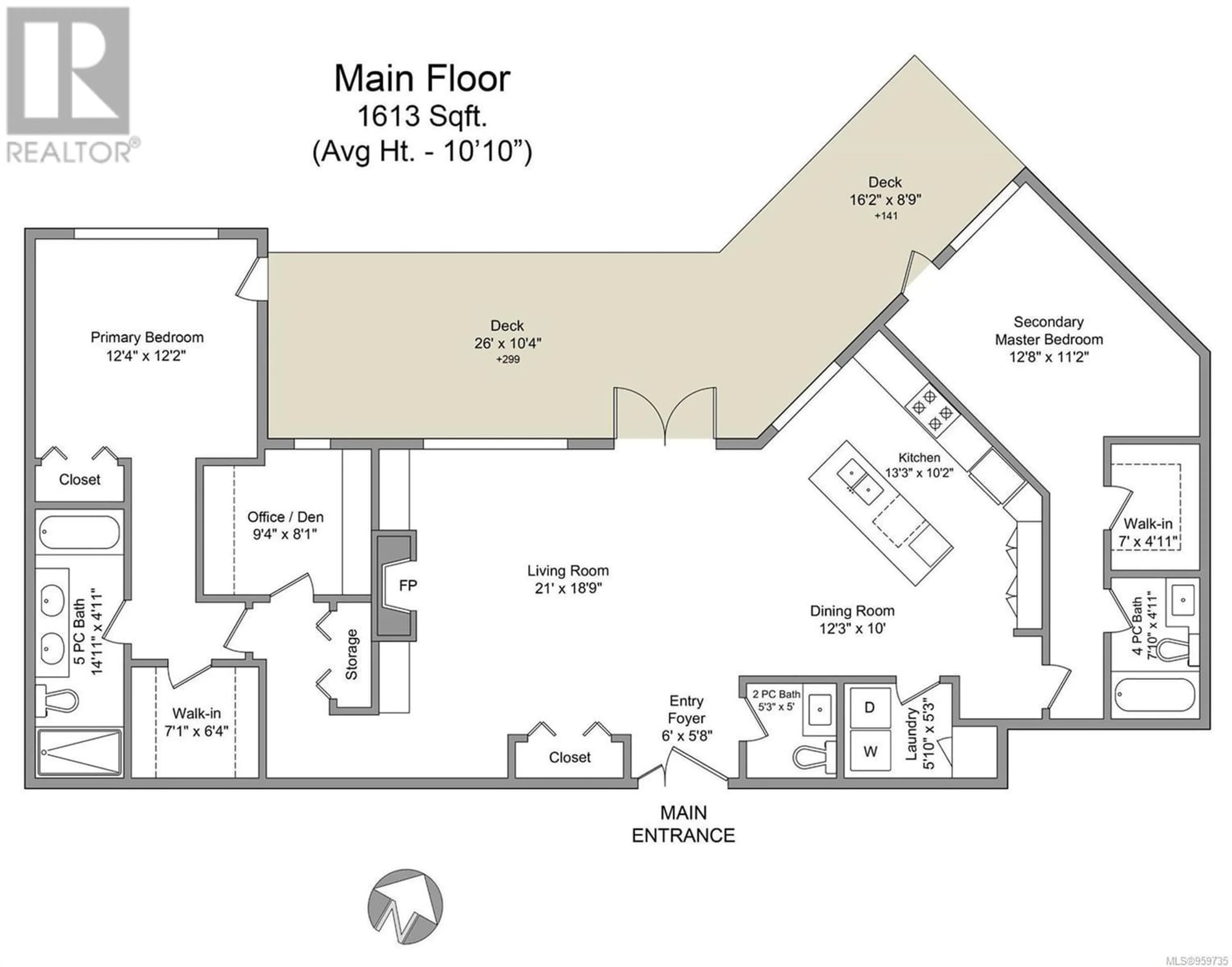 Floor plan for PH7 2285 BOWKER Ave, Oak Bay British Columbia V8R2E2