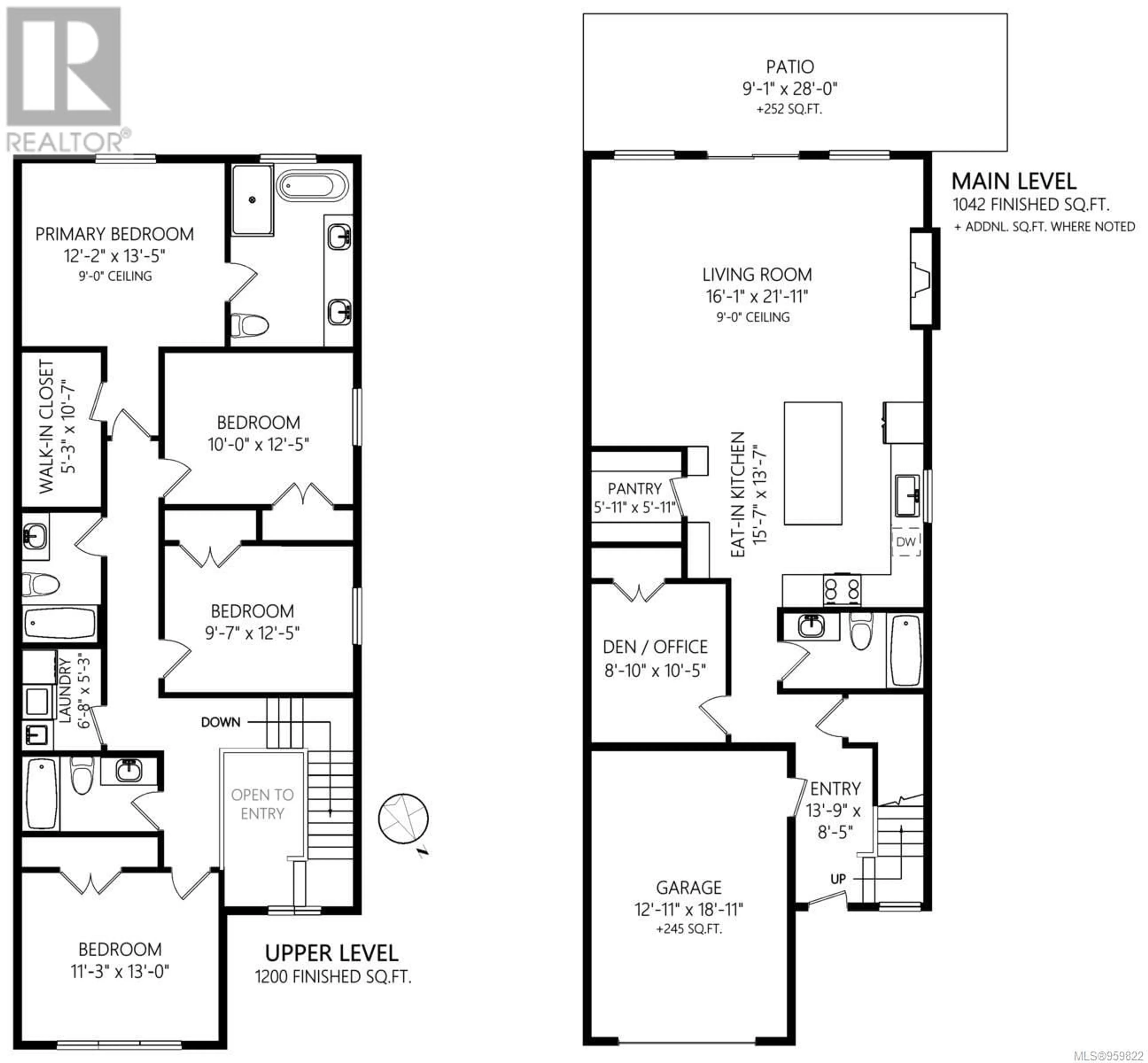 Floor plan for 1363 Sandstone Lane, Langford British Columbia V9B7A2