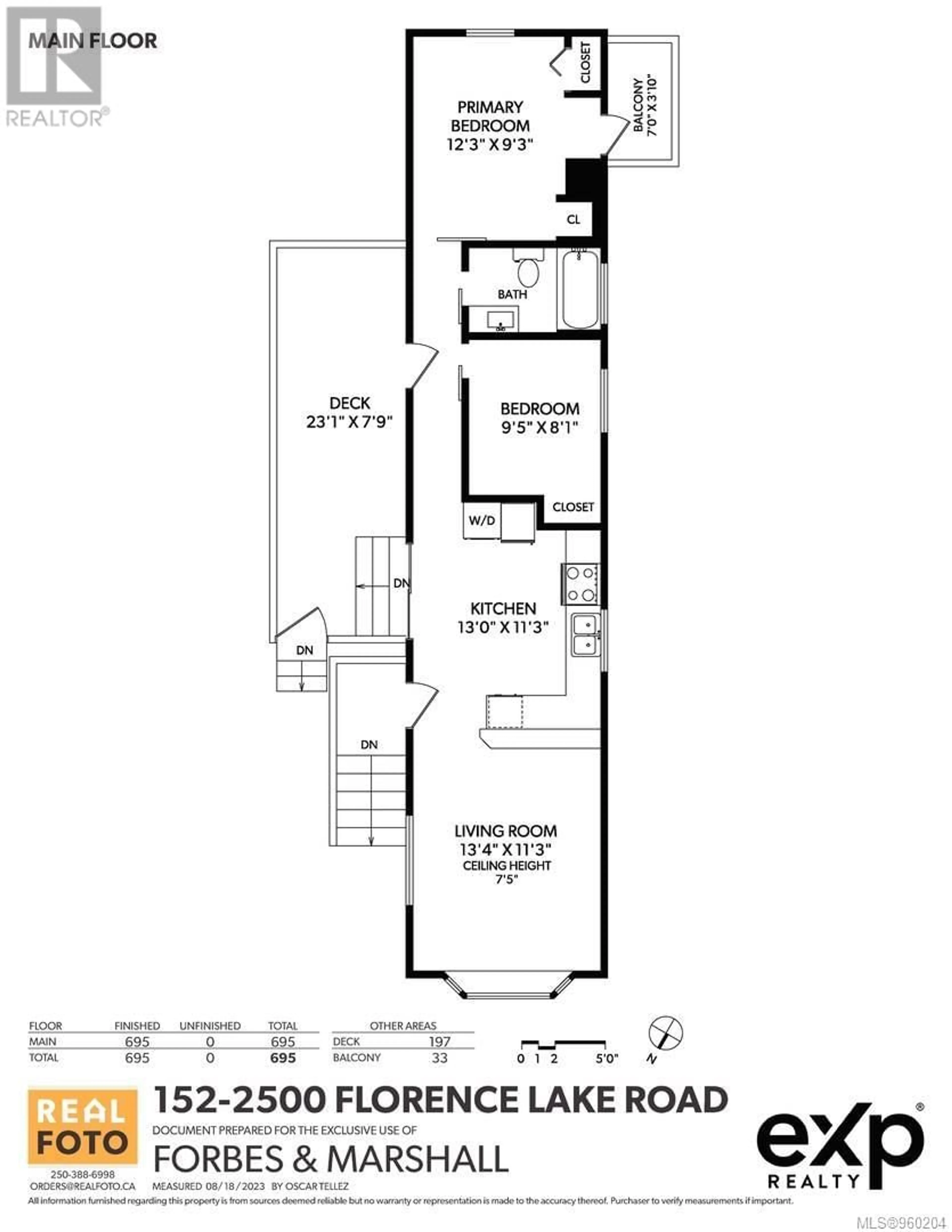 Floor plan for 152 2500 Florence Lake Rd, Langford British Columbia V9B4H2