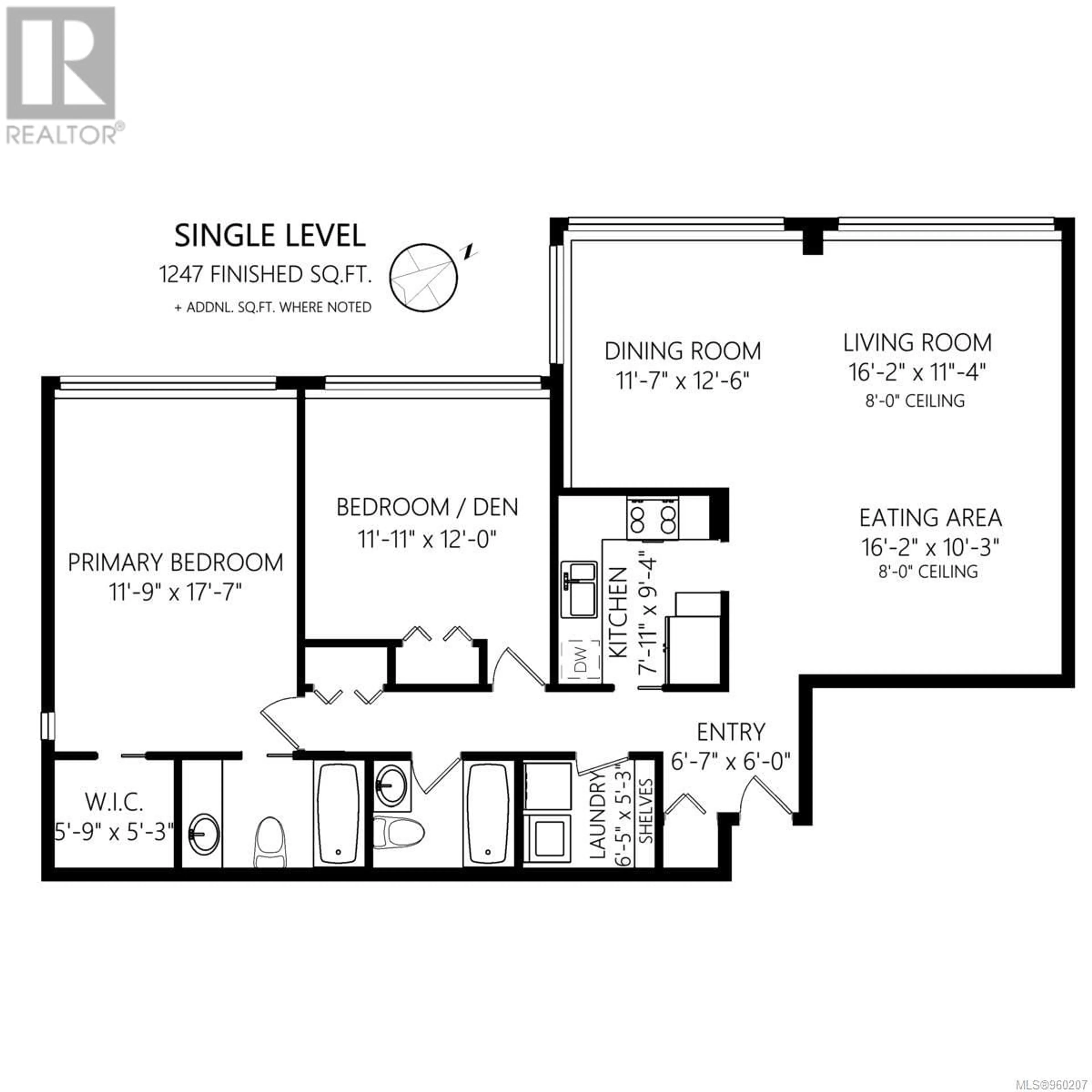 Floor plan for 904 139 Clarence St, Victoria British Columbia V8V2J1