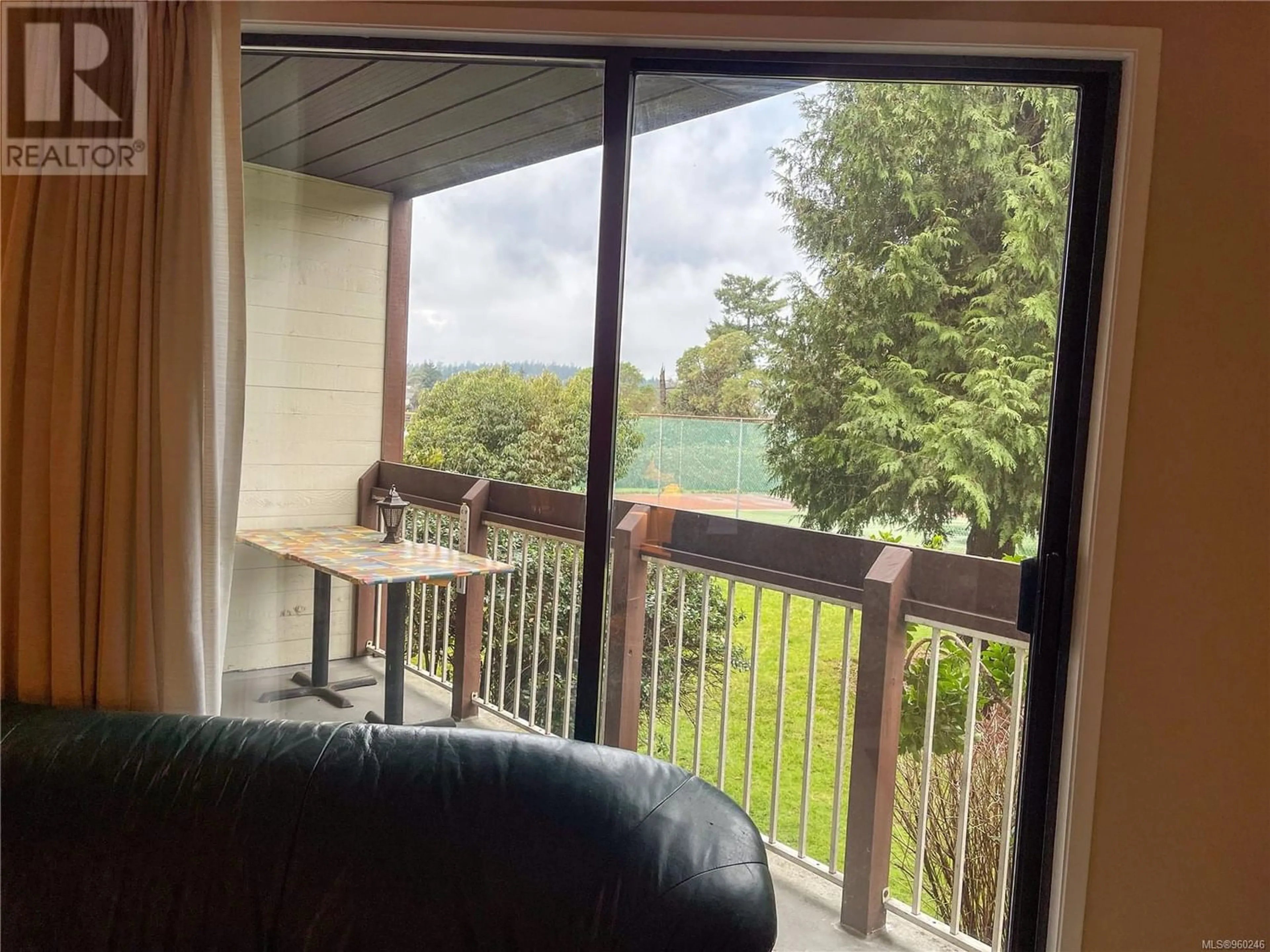 Balcony in the apartment for 205 73 Gorge Rd W, Saanich British Columbia V9A1L9