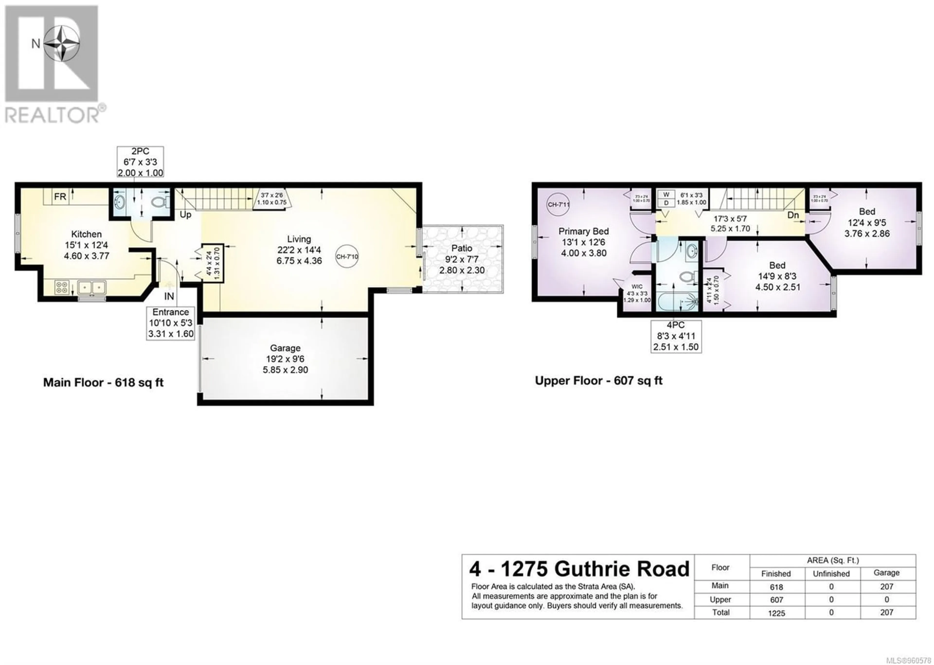 Floor plan for 4 1275 Guthrie Rd, Comox British Columbia V9M4E6