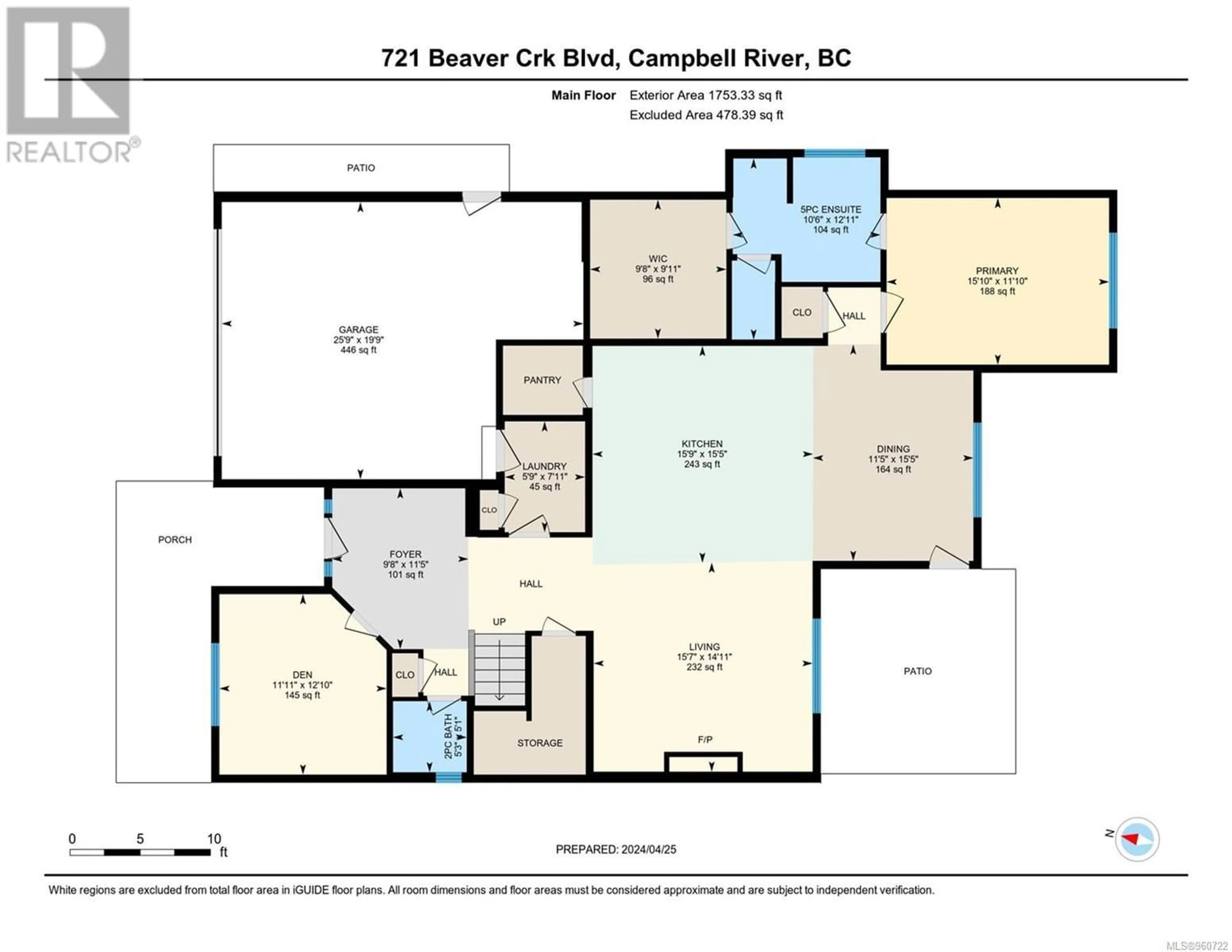 Floor plan for 721 Beaver Creek Blvd, Campbell River British Columbia V9H0E9