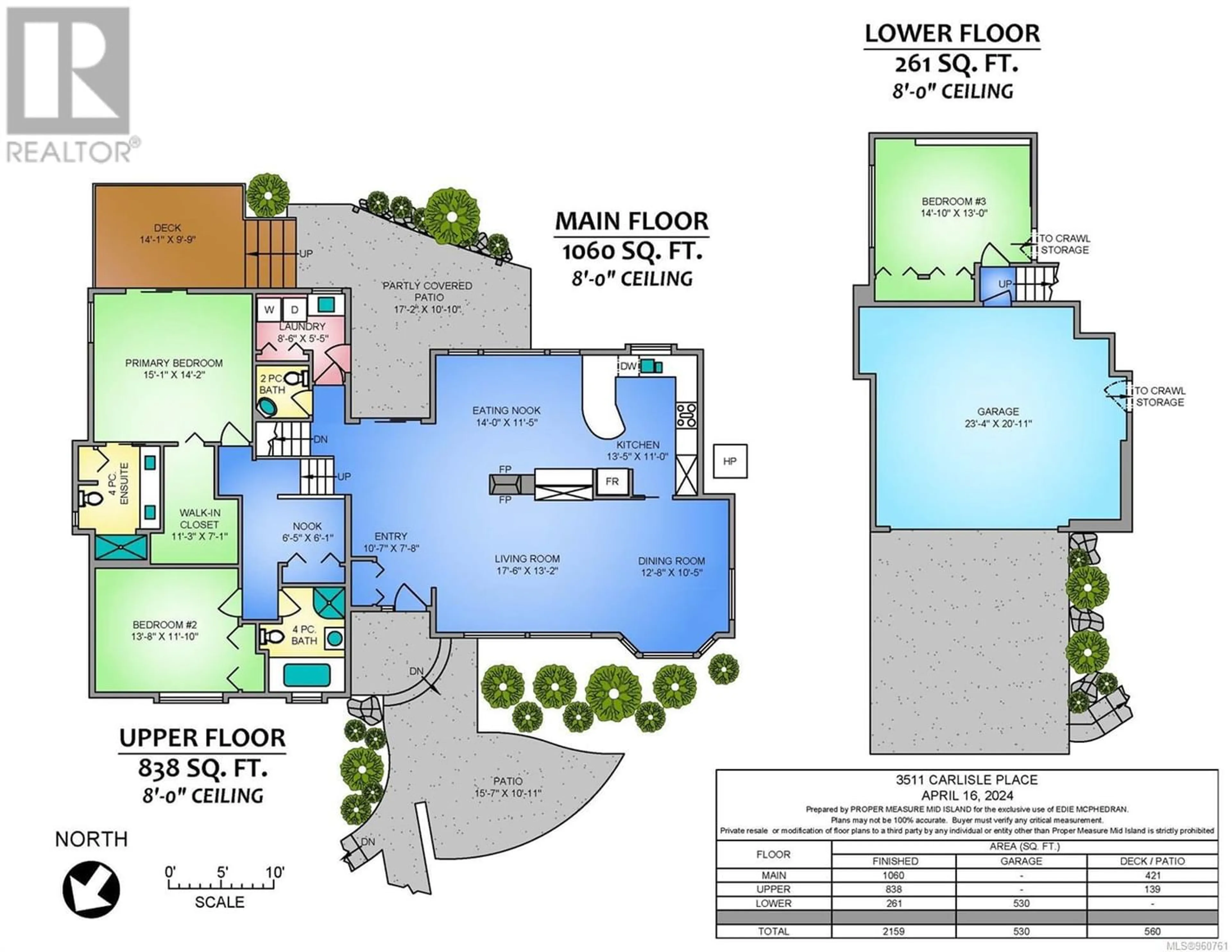 Floor plan for 3511 Carlisle Pl, Nanoose Bay British Columbia V9P9G5