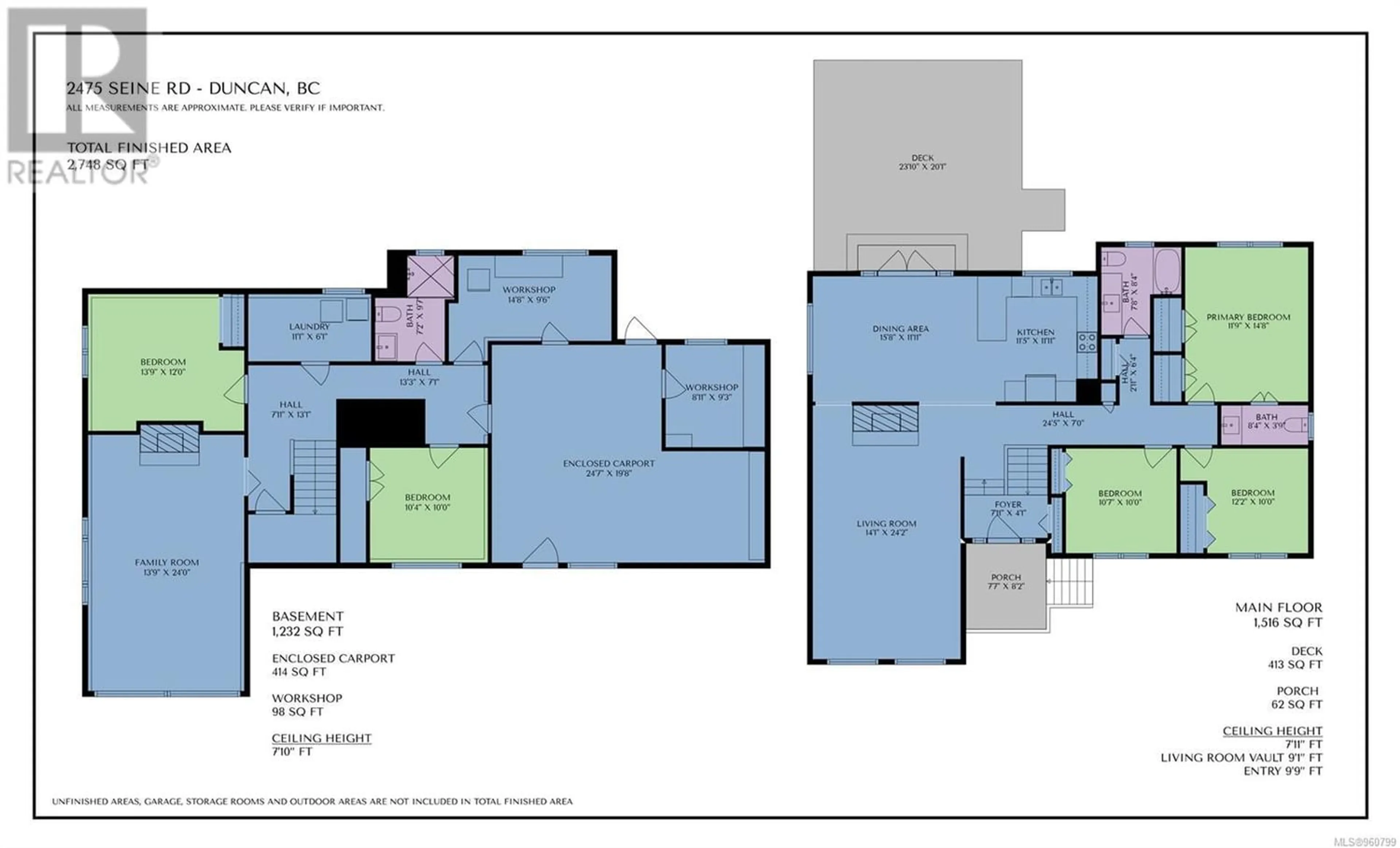 Floor plan for 2475 Seine Rd, Duncan British Columbia V9L3B3