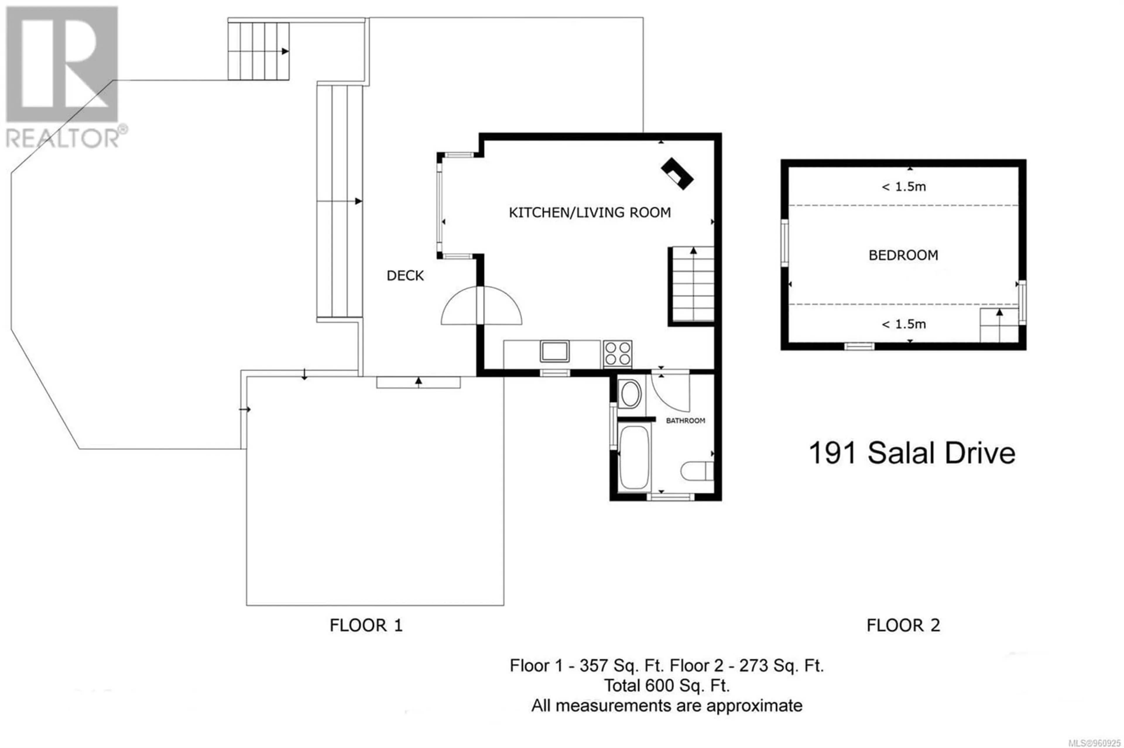Floor plan for 919 Salal Dr, Mudge Island British Columbia A1A1A1
