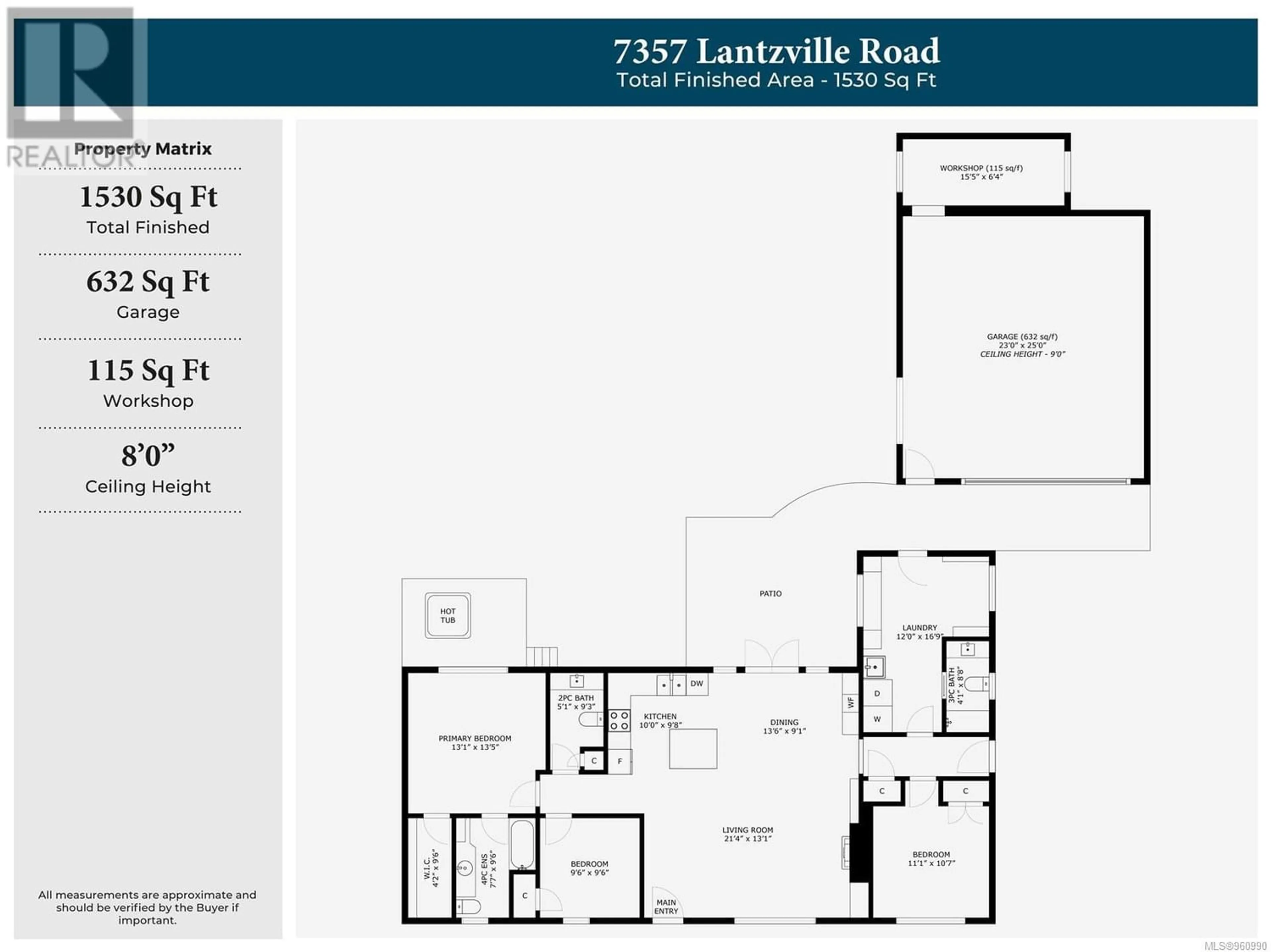 Floor plan for 7357 Lantzville Rd, Lantzville British Columbia V0R2H0