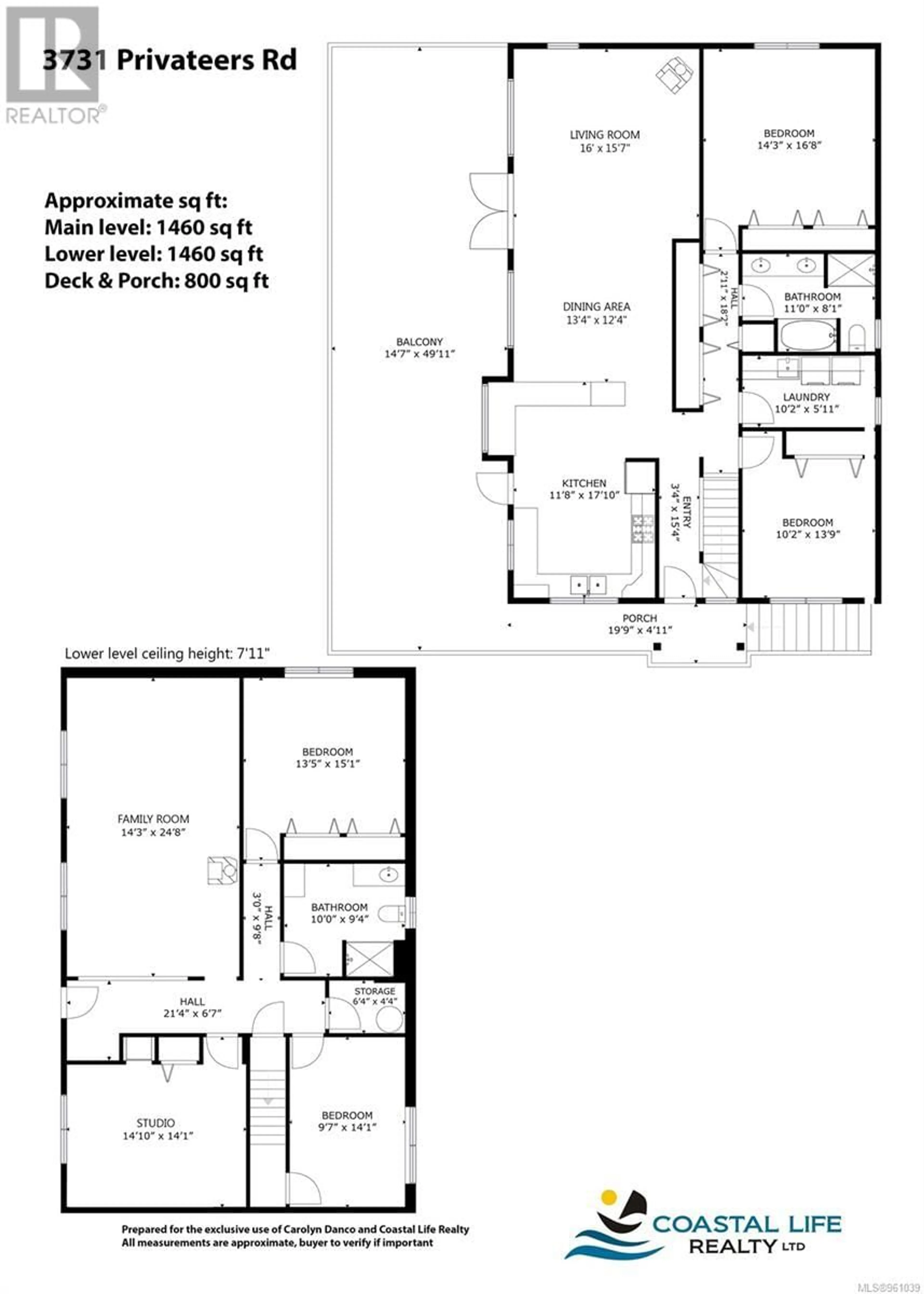 Floor plan for 3731 Privateers Rd, Pender Island British Columbia V0N2M2