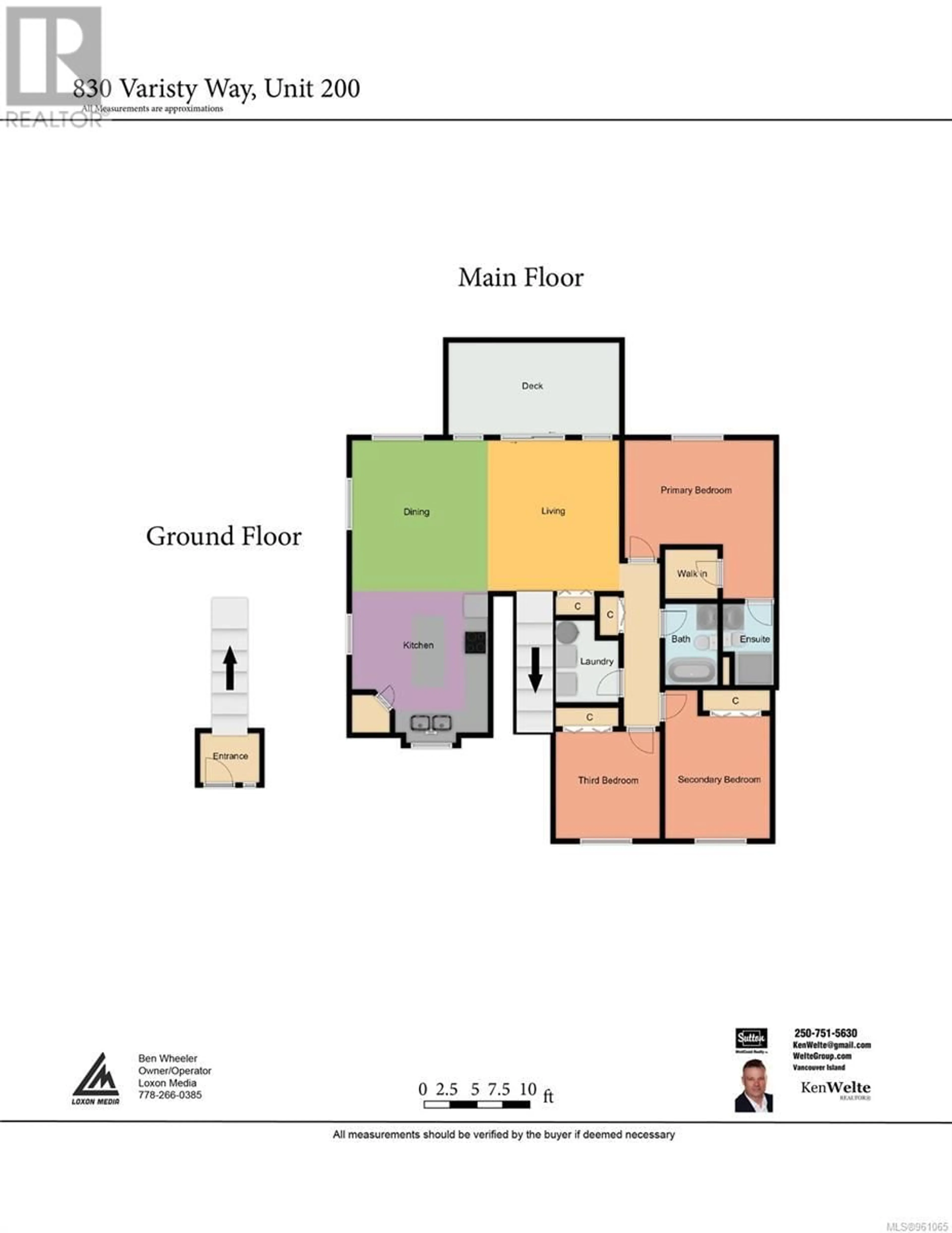 Floor plan for 200 830 Varsity Way, Nanaimo British Columbia V9R0A4