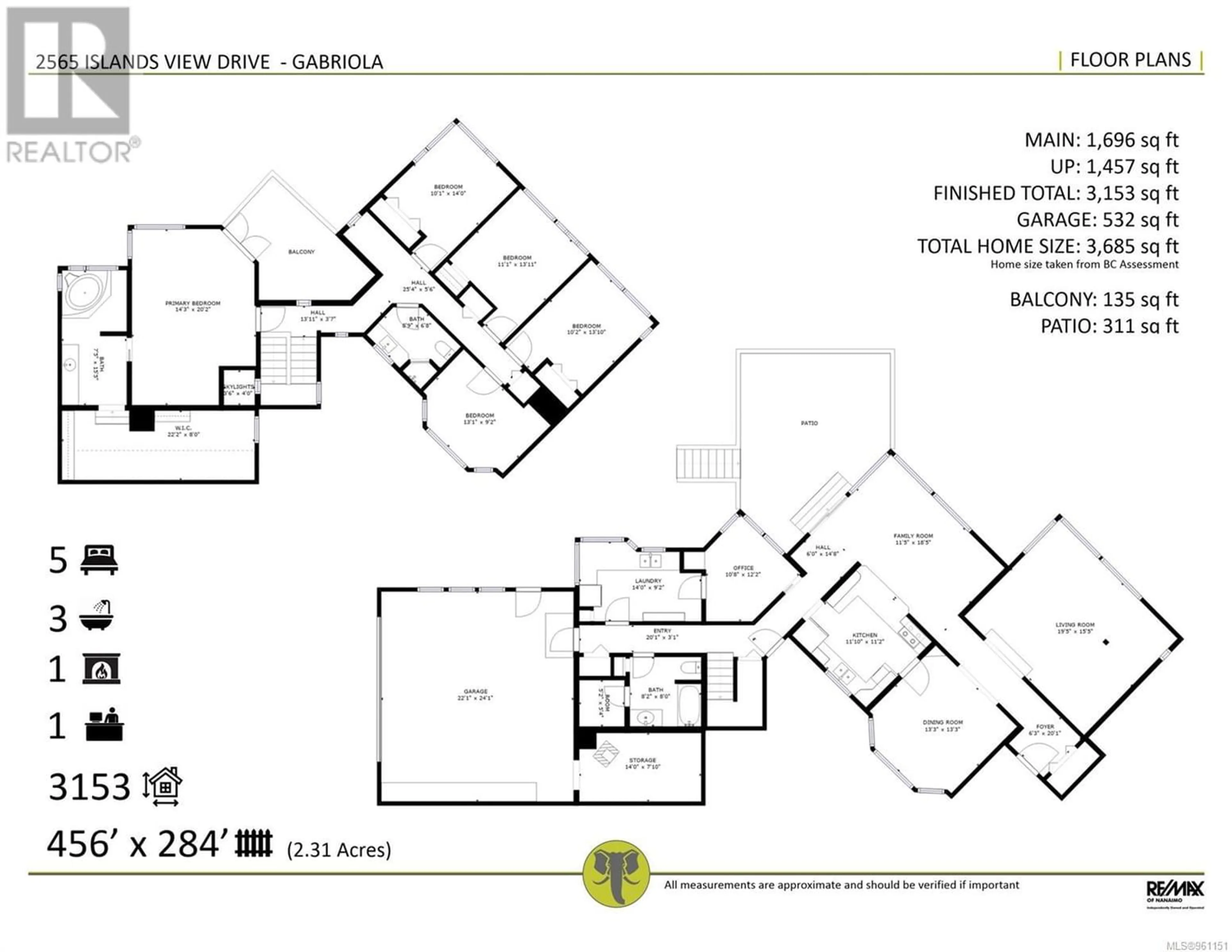 Floor plan for 2565 Islands View Dr, Gabriola Island British Columbia V0R1X7