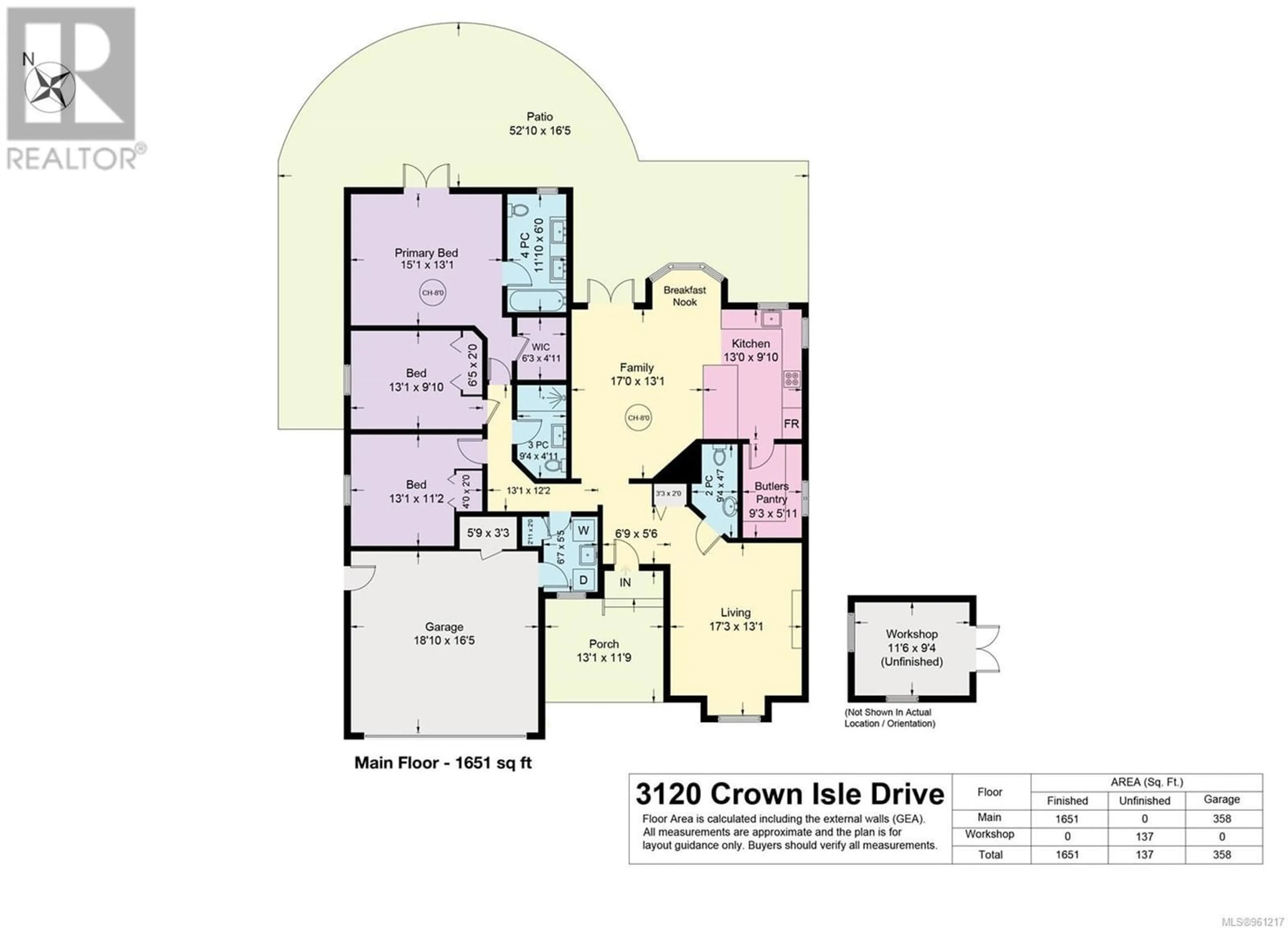Floor plan for 3120 CROWN ISLE Dr, Courtenay British Columbia V9N9X7