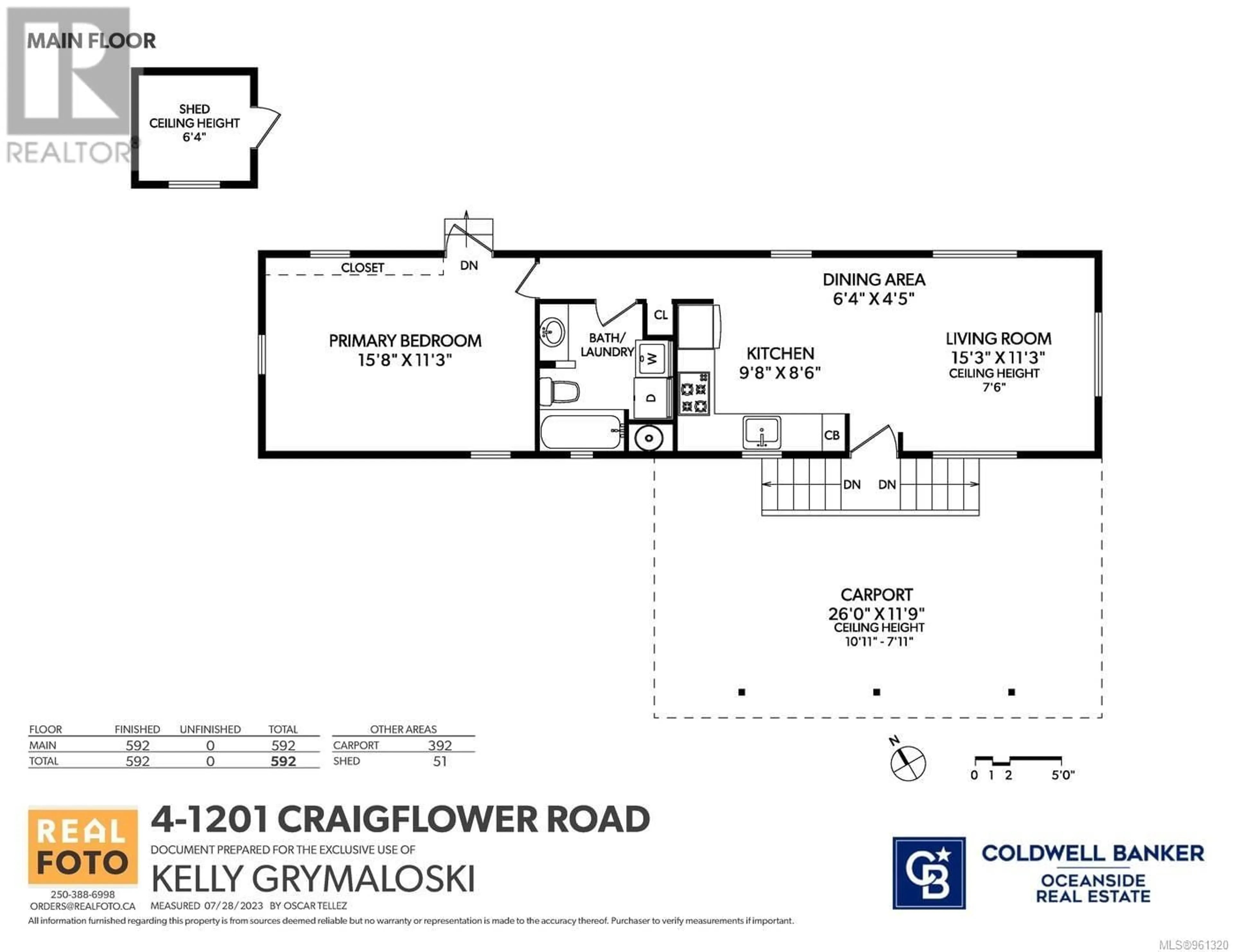 Floor plan for 4 1201 Craigflower Rd, View Royal British Columbia V9A2X9