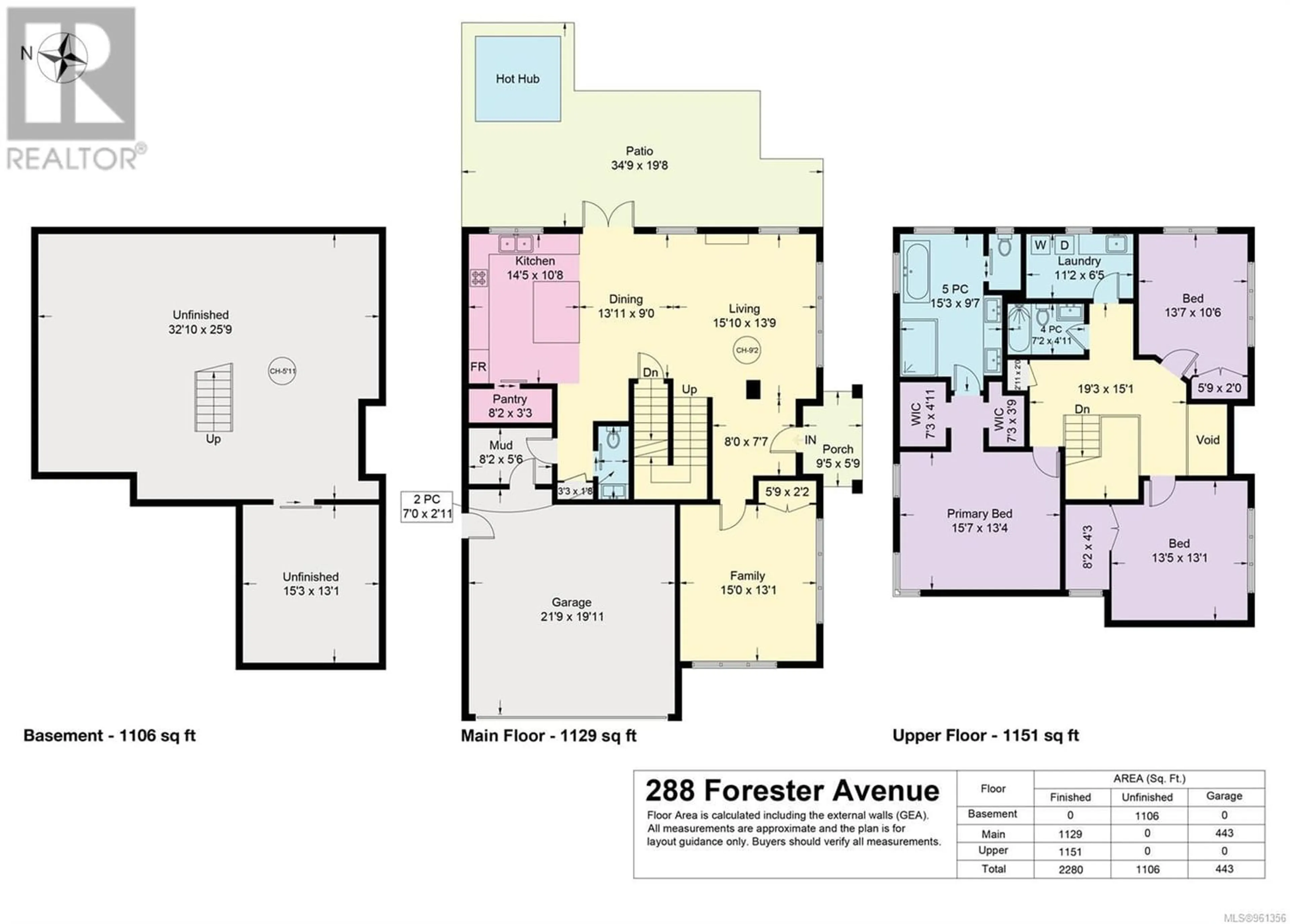 Floor plan for 288 Forester Ave, Comox British Columbia V9M0C2