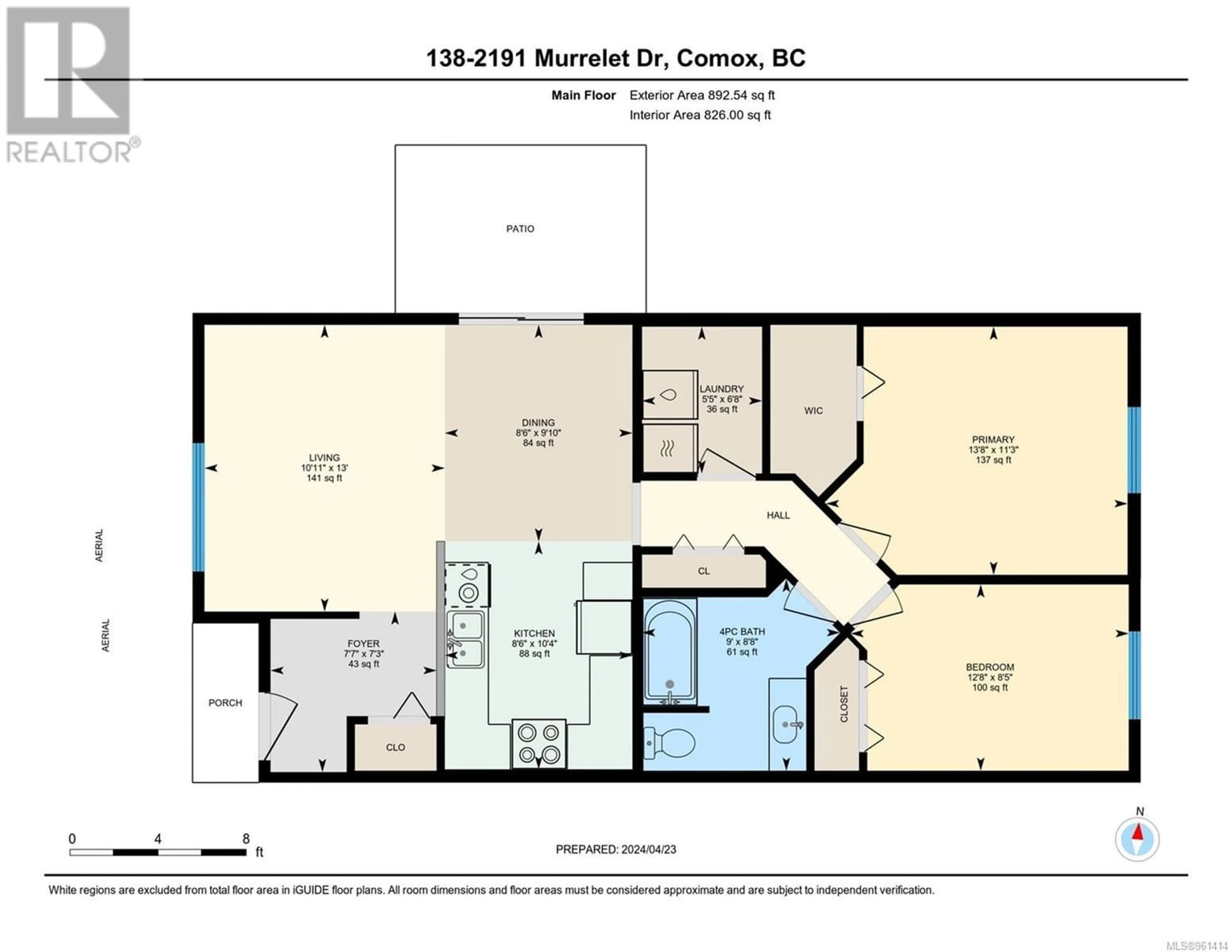 Floor plan for 138 2191 Murrelet Dr, Comox British Columbia V9M3Y1