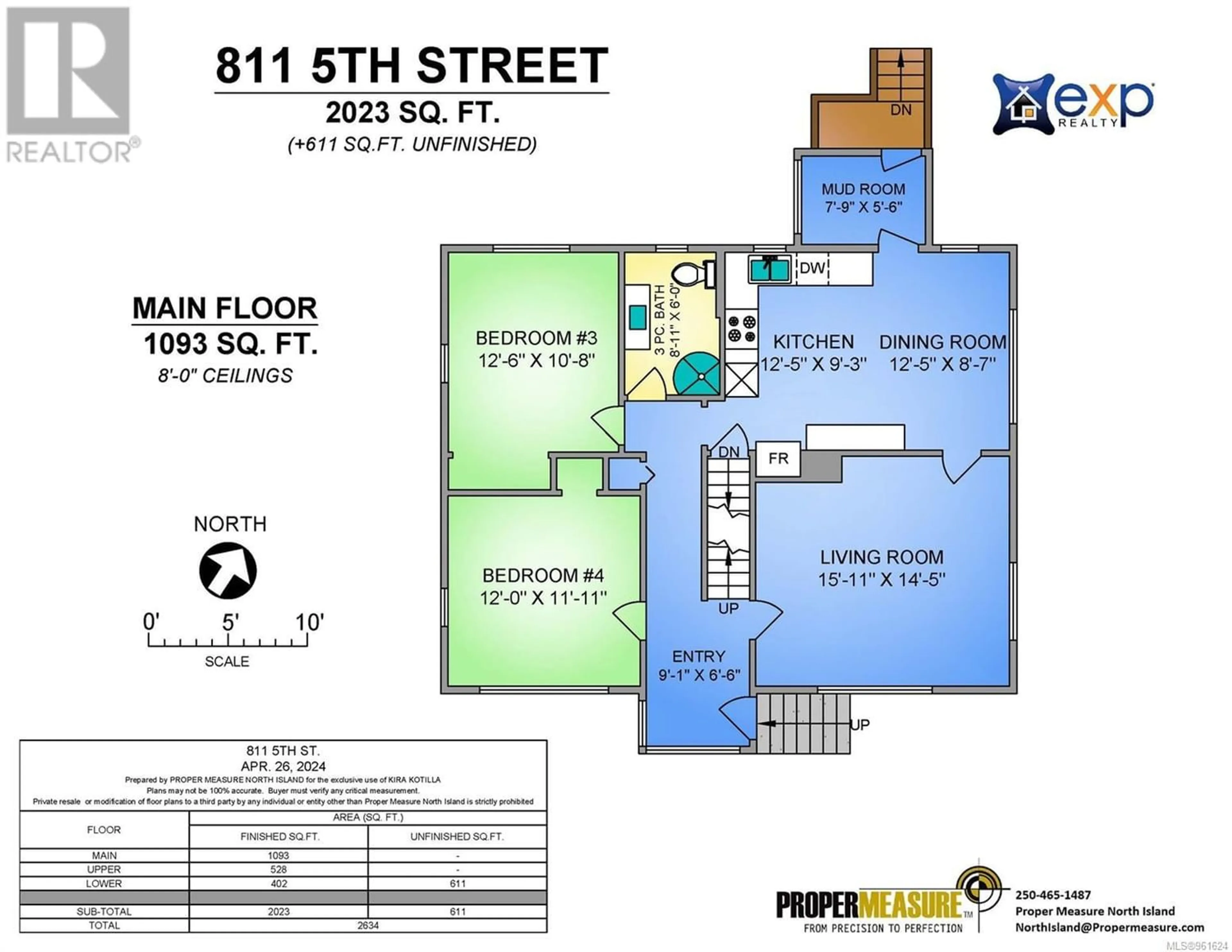 Floor plan for 811 FIFTH St, Courtenay British Columbia V9N1K8