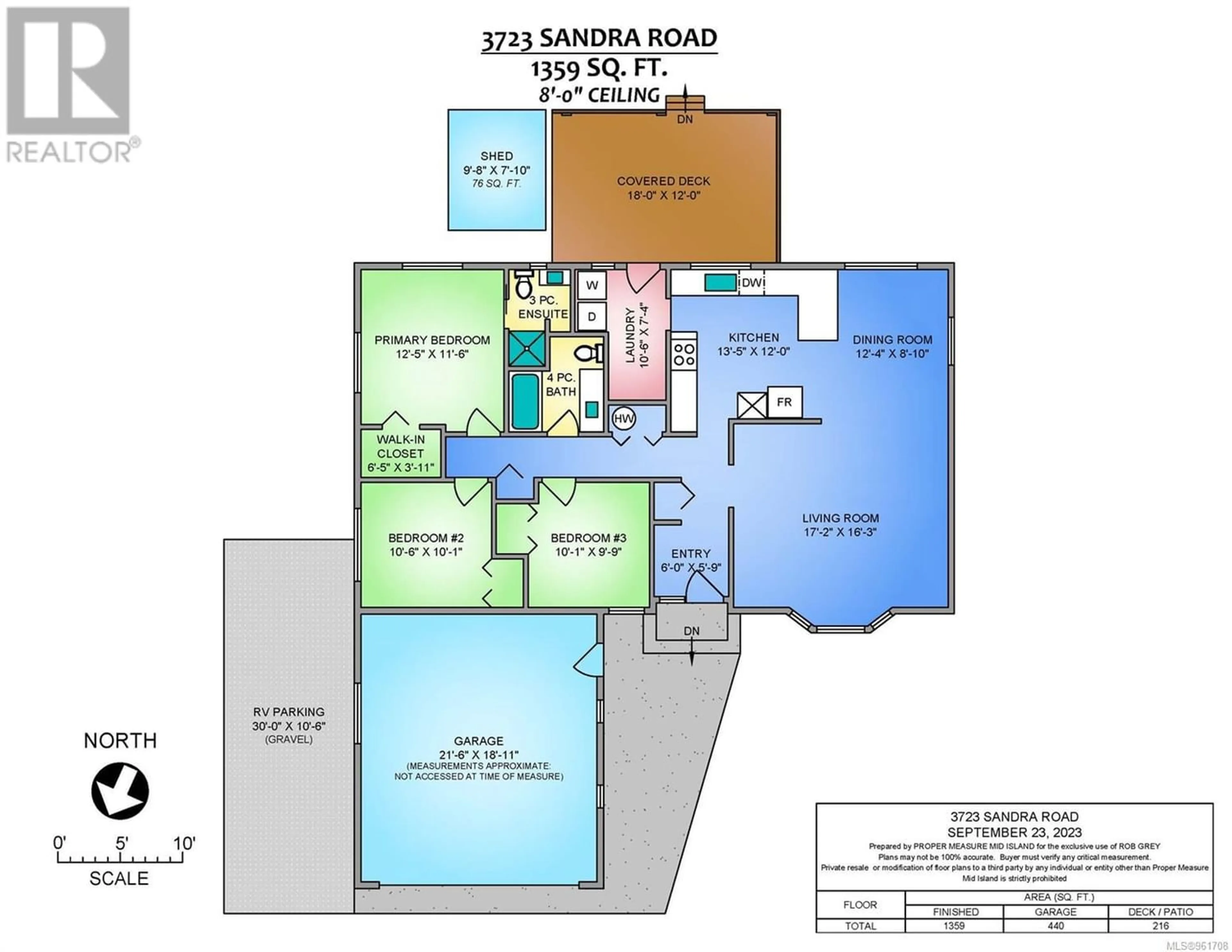 Floor plan for 3723 Sandra Rd, Nanaimo British Columbia V9T4N5