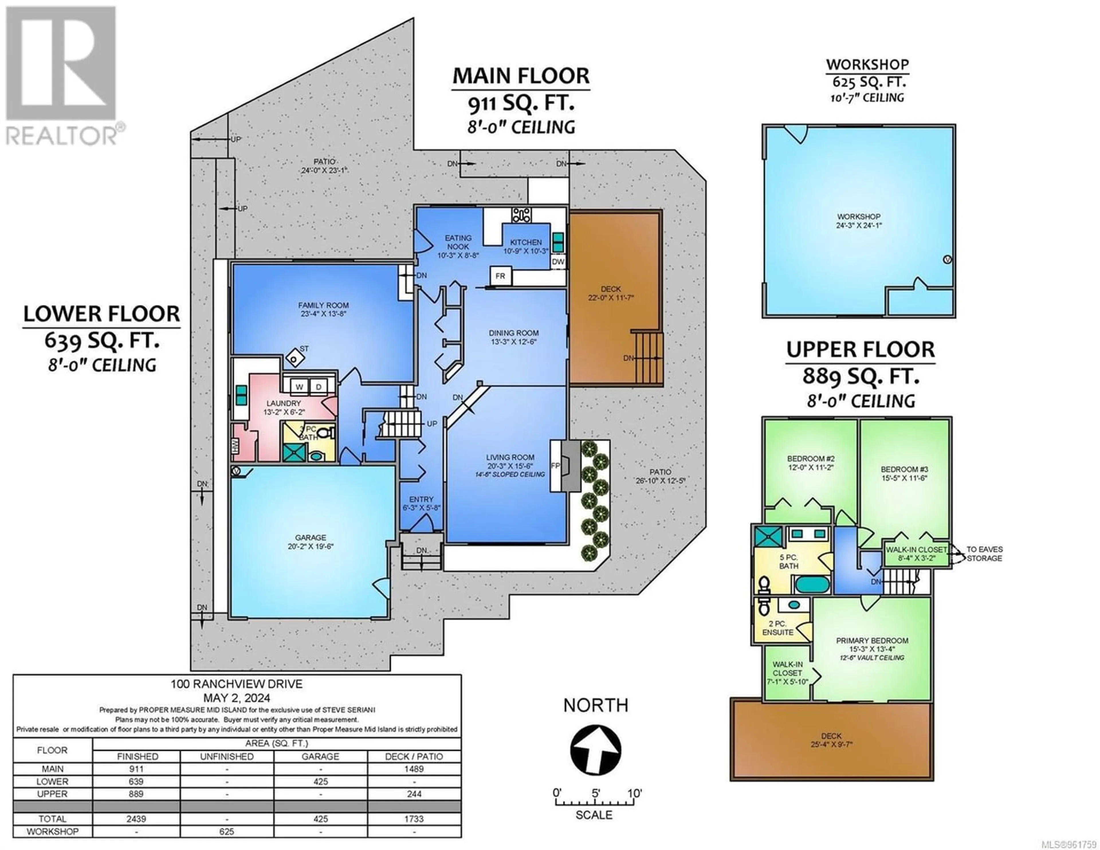 Floor plan for 100 Ranchview Rd, Nanaimo British Columbia V9X1C5