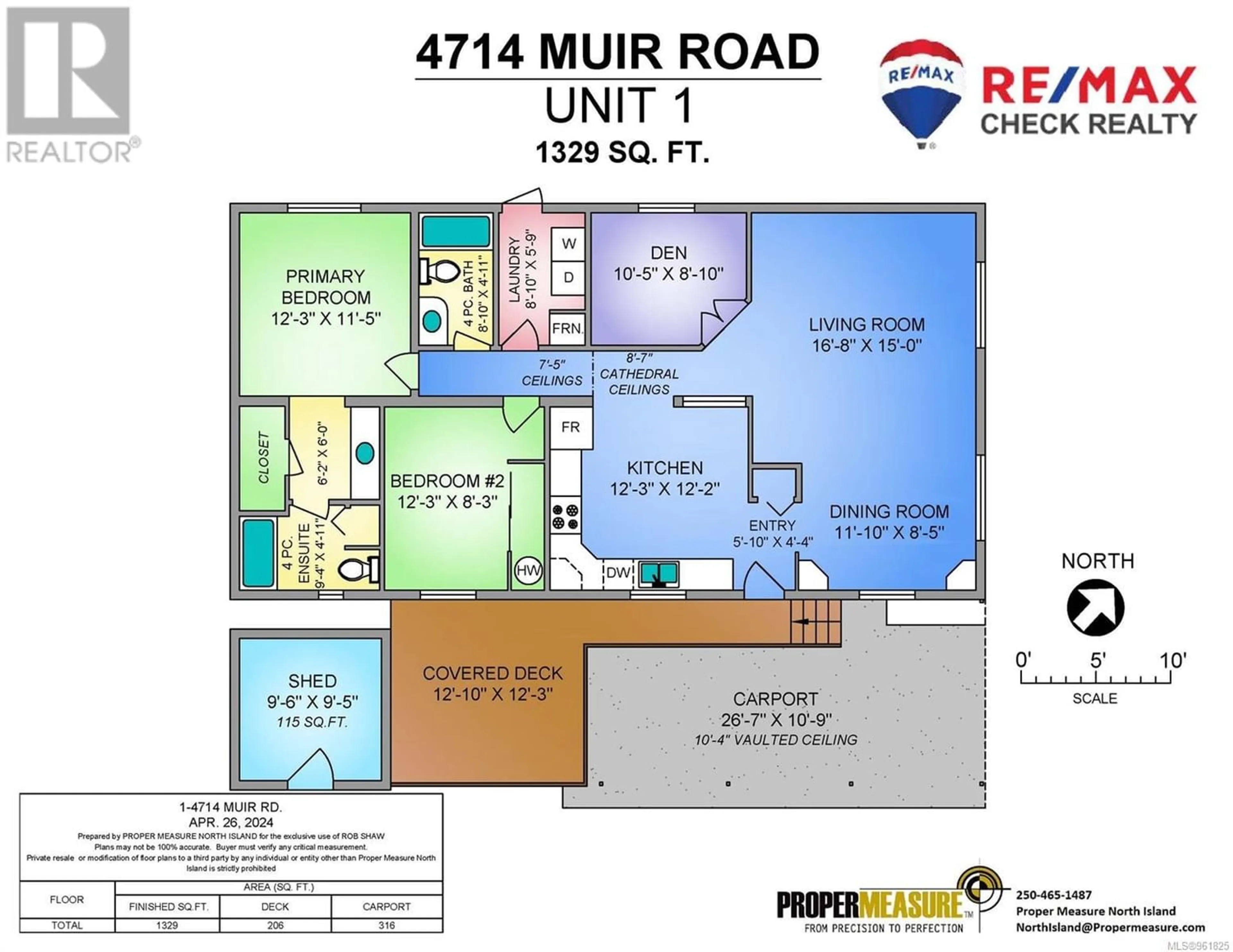 Floor plan for 1 4714 Muir Rd, Courtenay British Columbia V9N8Z6