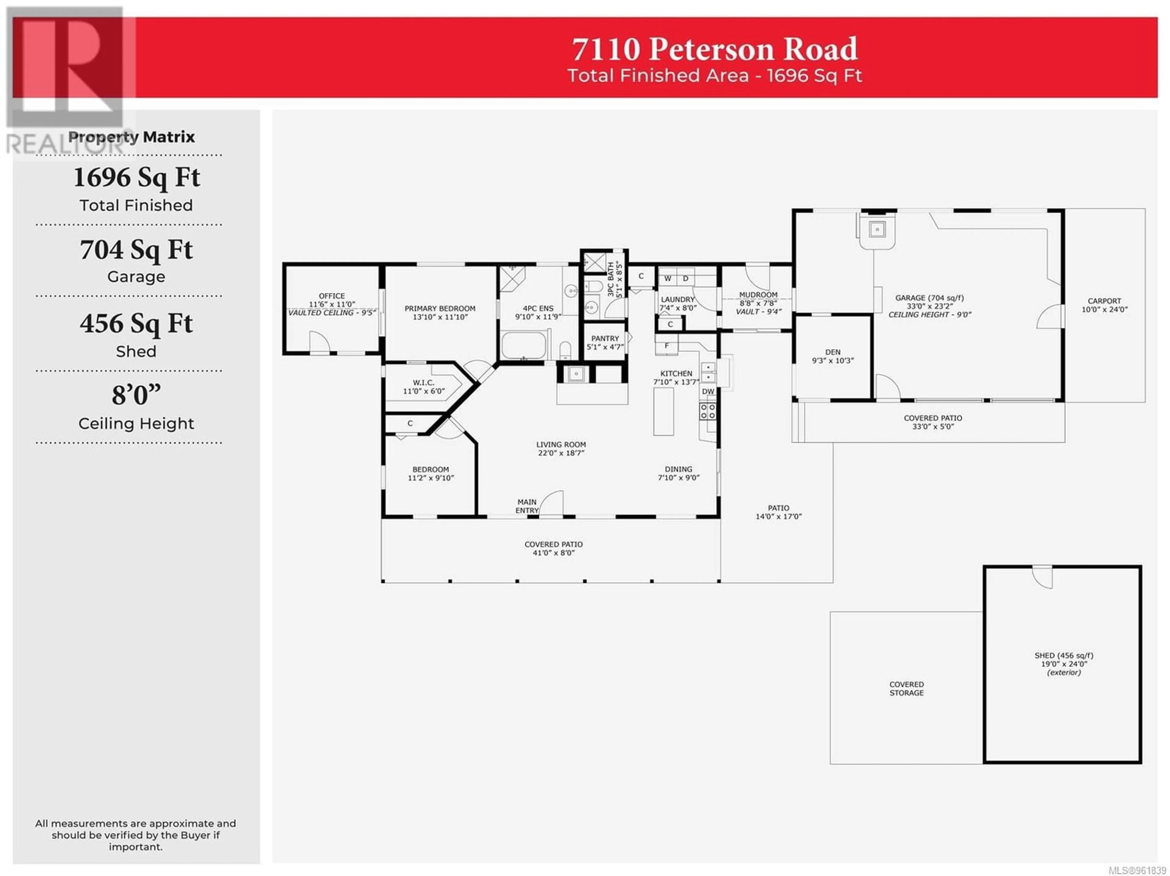Floor plan for 7110 Peterson Rd, Lantzville British Columbia V0R2H0