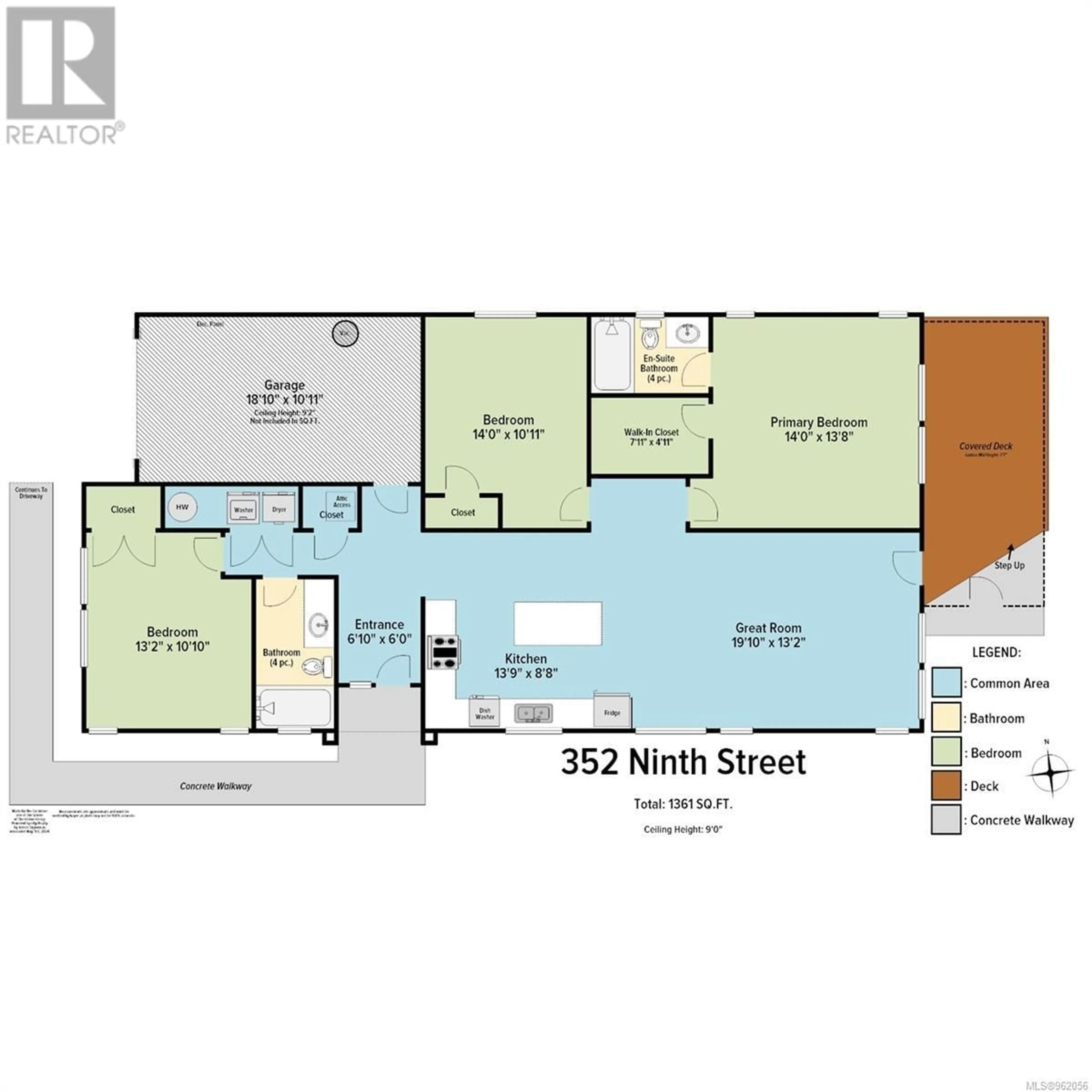 Floor plan for 352 Ninth St, Nanaimo British Columbia V9R4J5