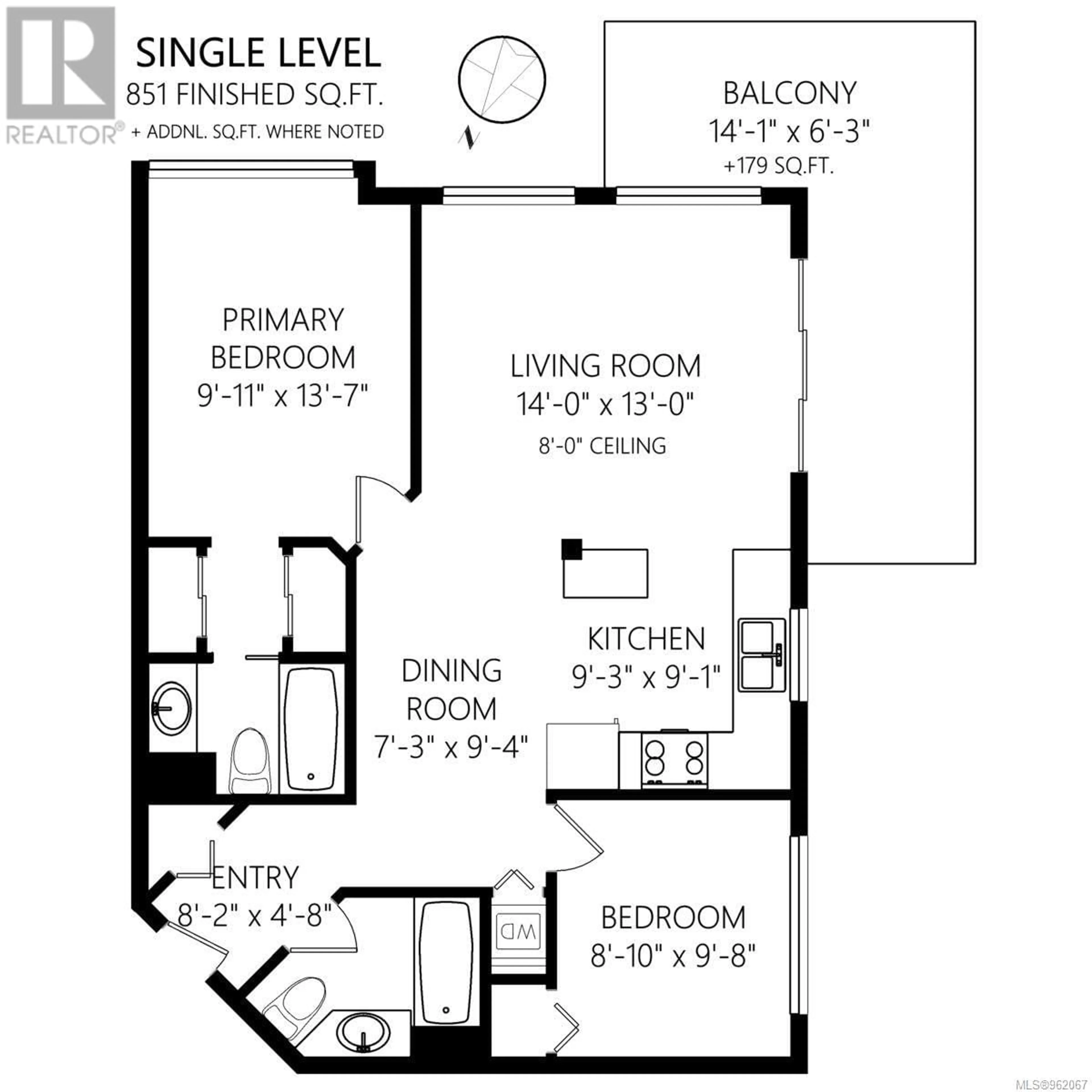 Floor plan for 402 2940 Harriet Rd, Saanich British Columbia V9A1T3