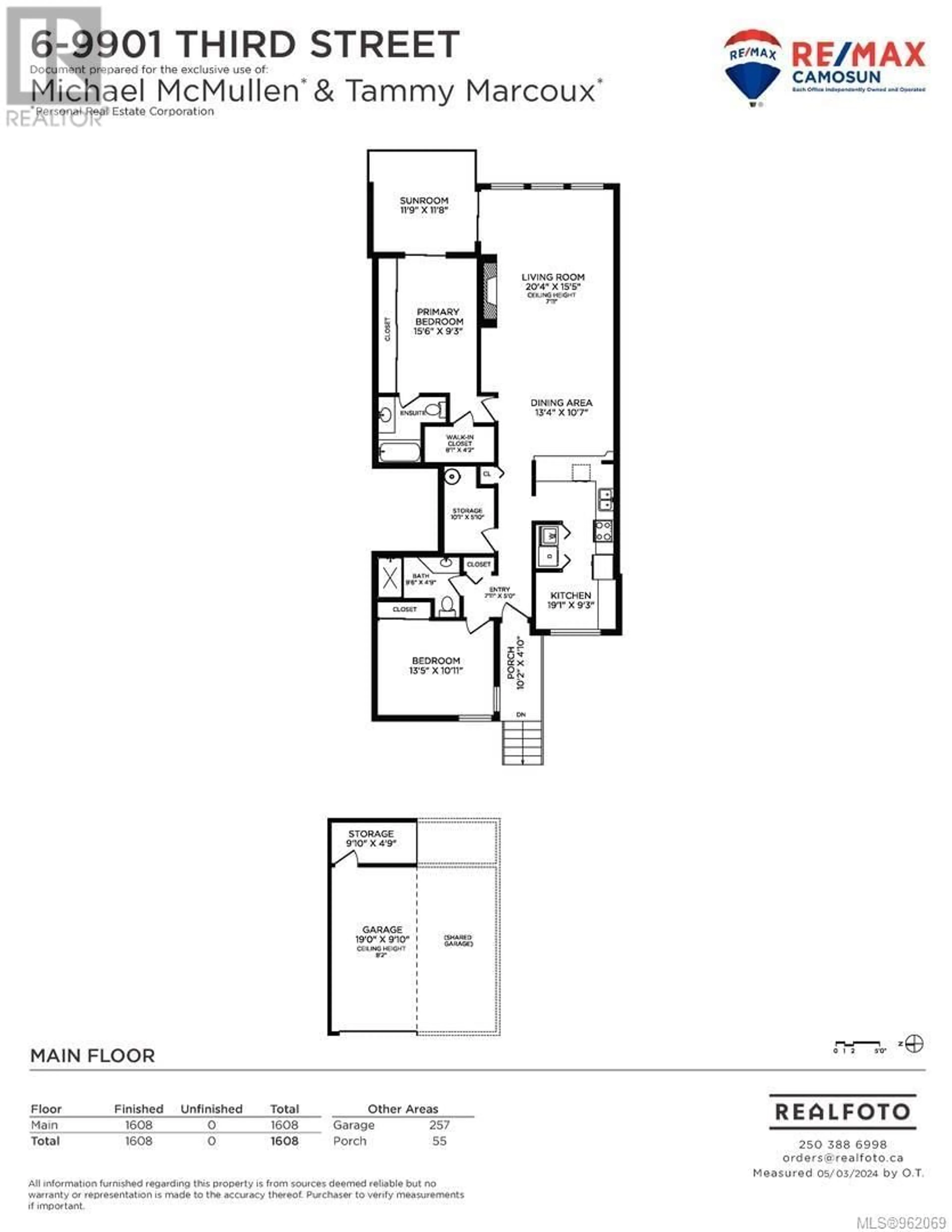 Floor plan for 6 9901 Third St, Sidney British Columbia V8L3B1
