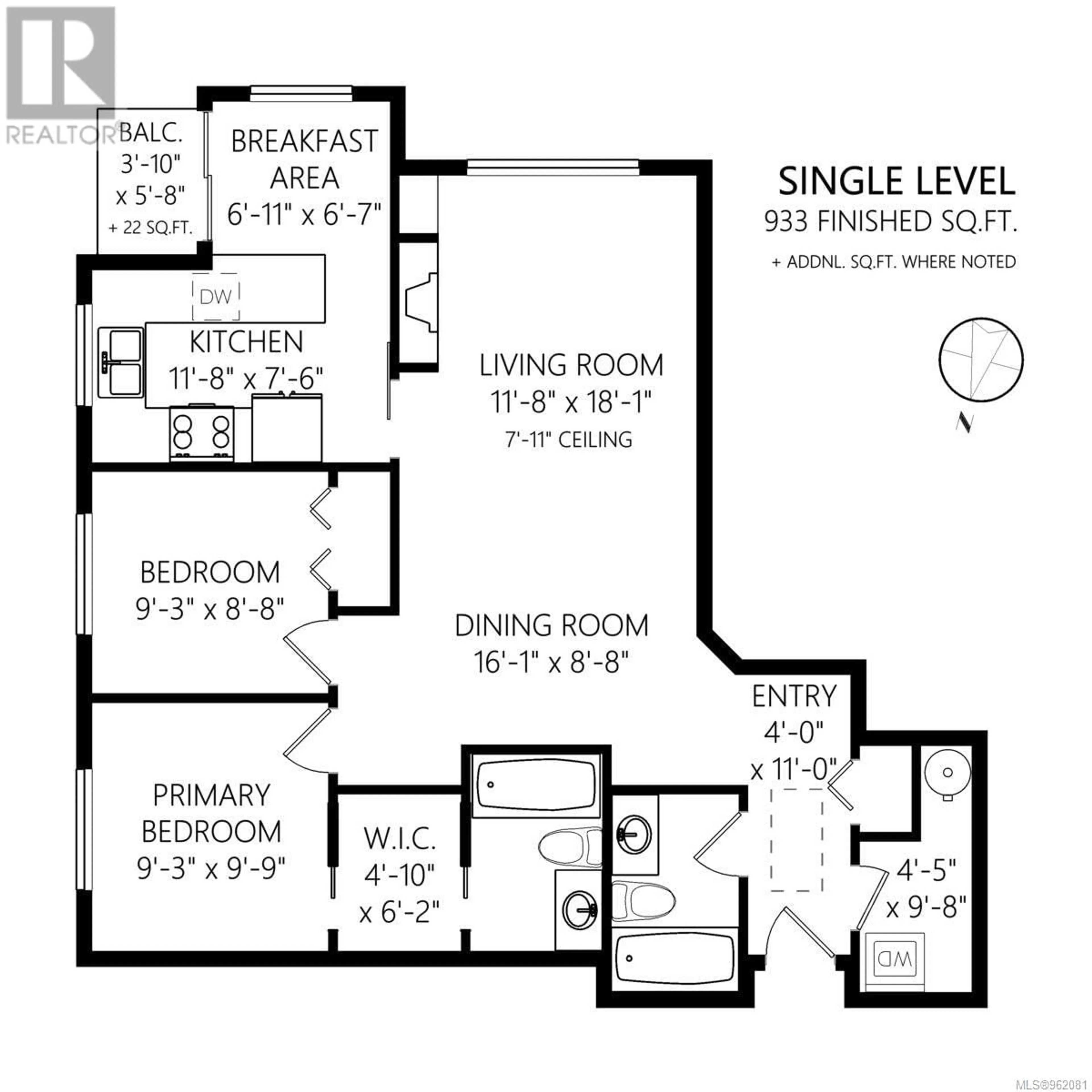 Floor plan for 414 545 Manchester Rd, Victoria British Columbia V8T5H6