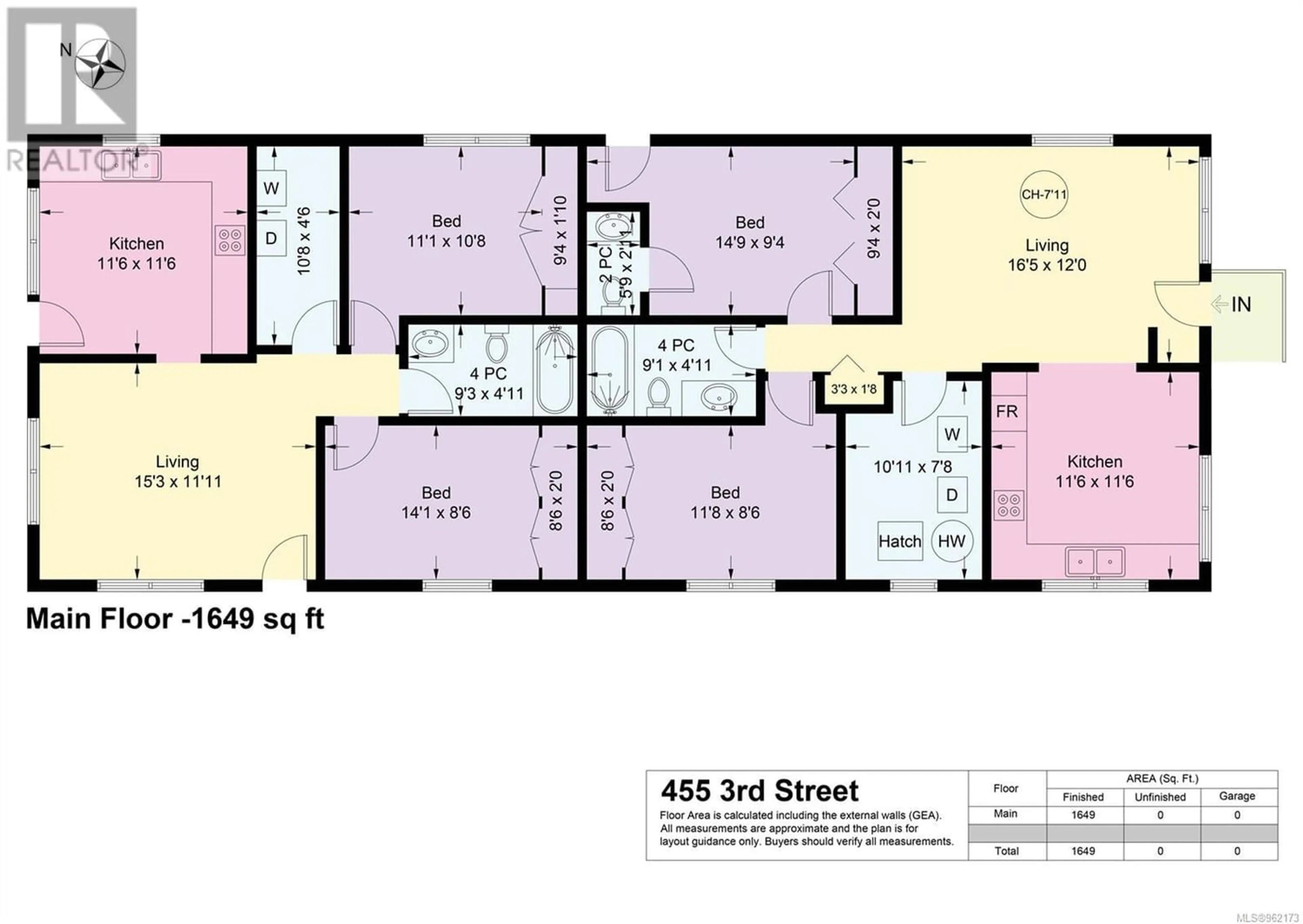Floor plan for 455 3rd St, Courtenay British Columbia V9N1E6