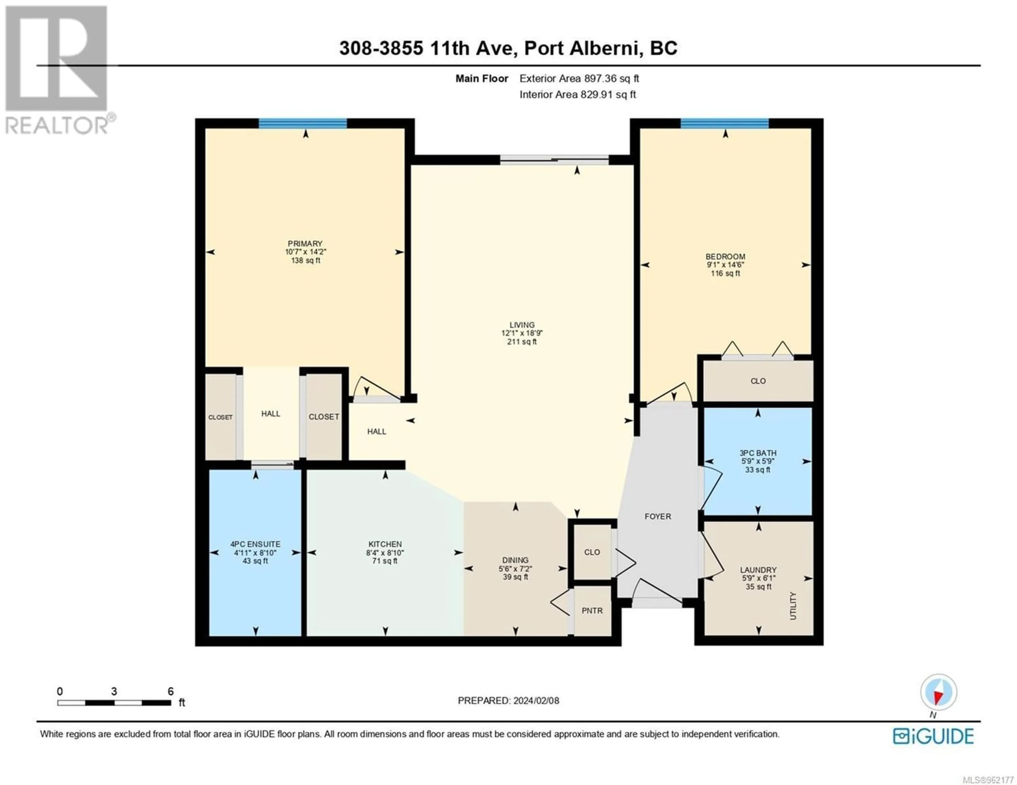 Floor plan for 308 3855 11th Ave, Port Alberni British Columbia V9Y4Z2